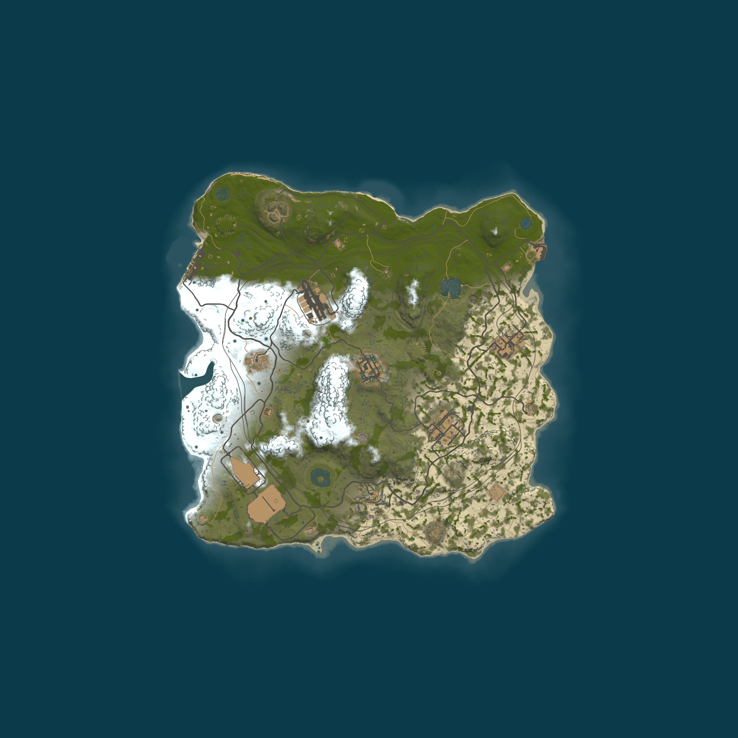 Custom Map, size 3000, seed 1337