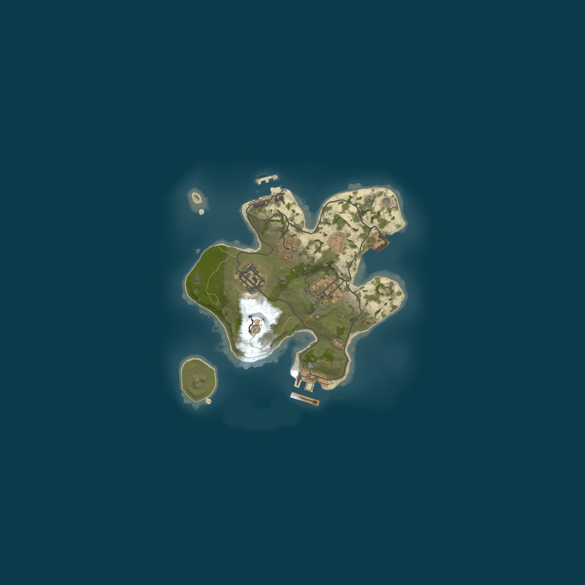 Procedural Map, size 2000, seed 734576355