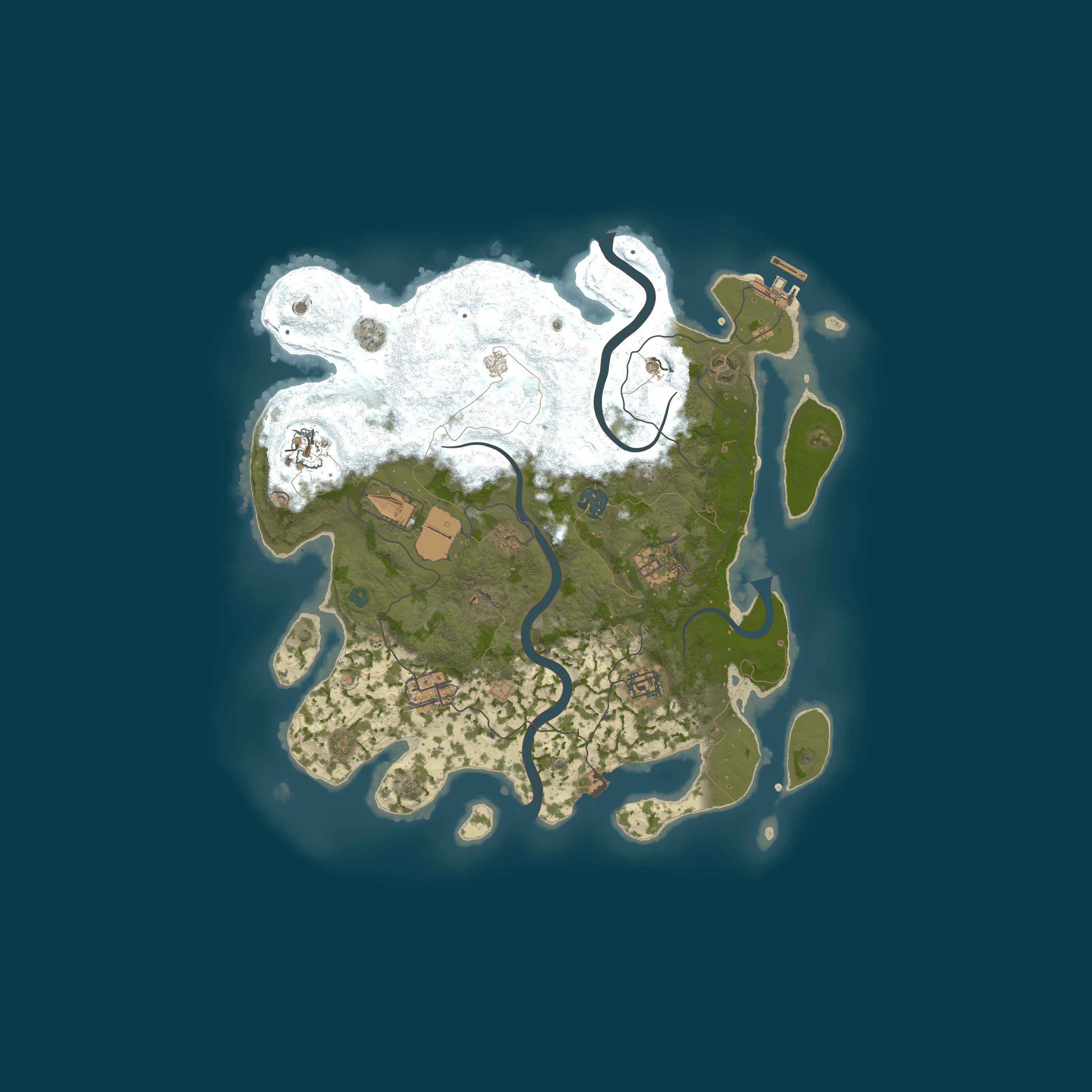 Map for [AU] RustyCartel.com | 3x Loot | Solo Duo Trio | Skills | Kits