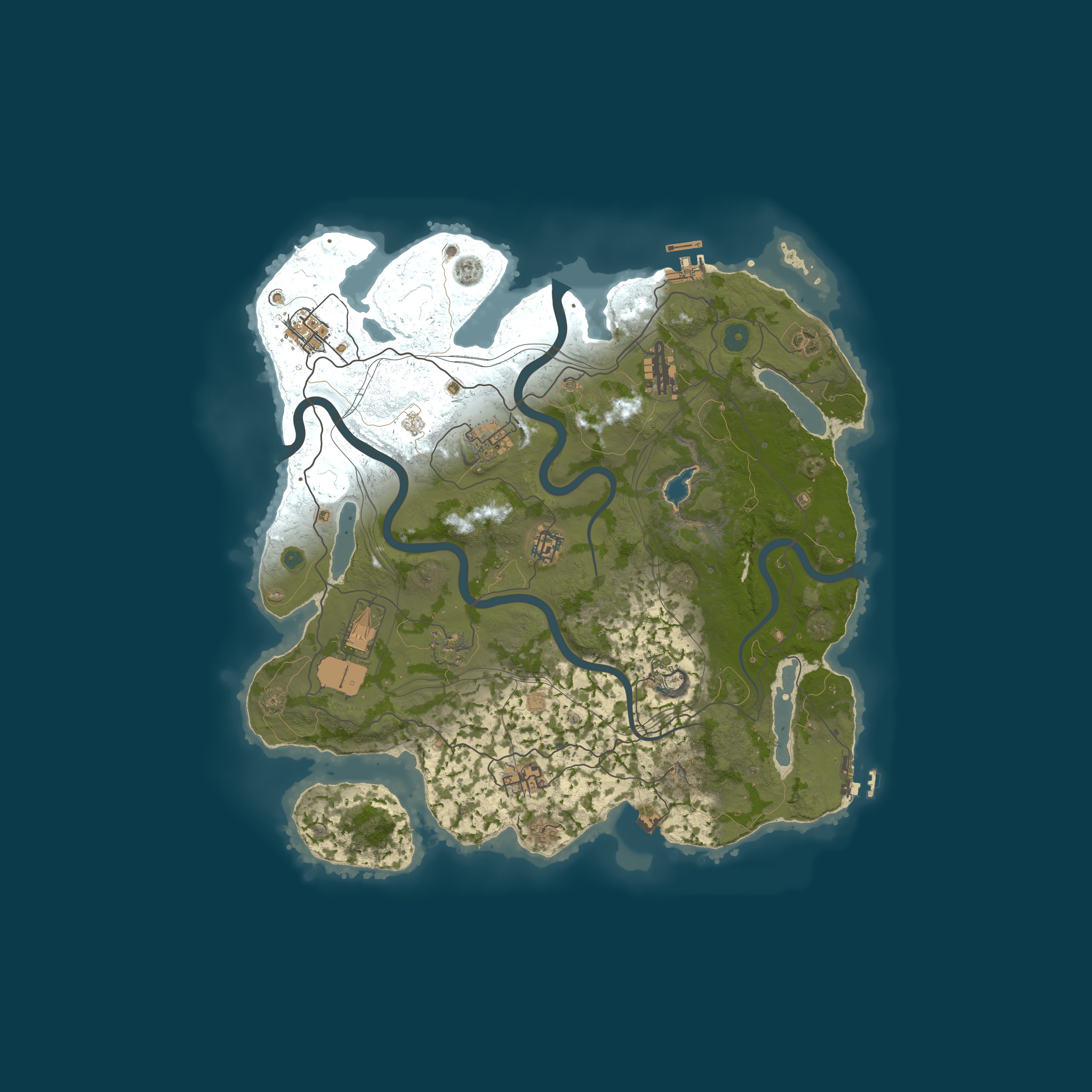 Map for Rustobia 2x Monthly | Solo/Duo/Trio | 50% Upkeep | Shared BPs