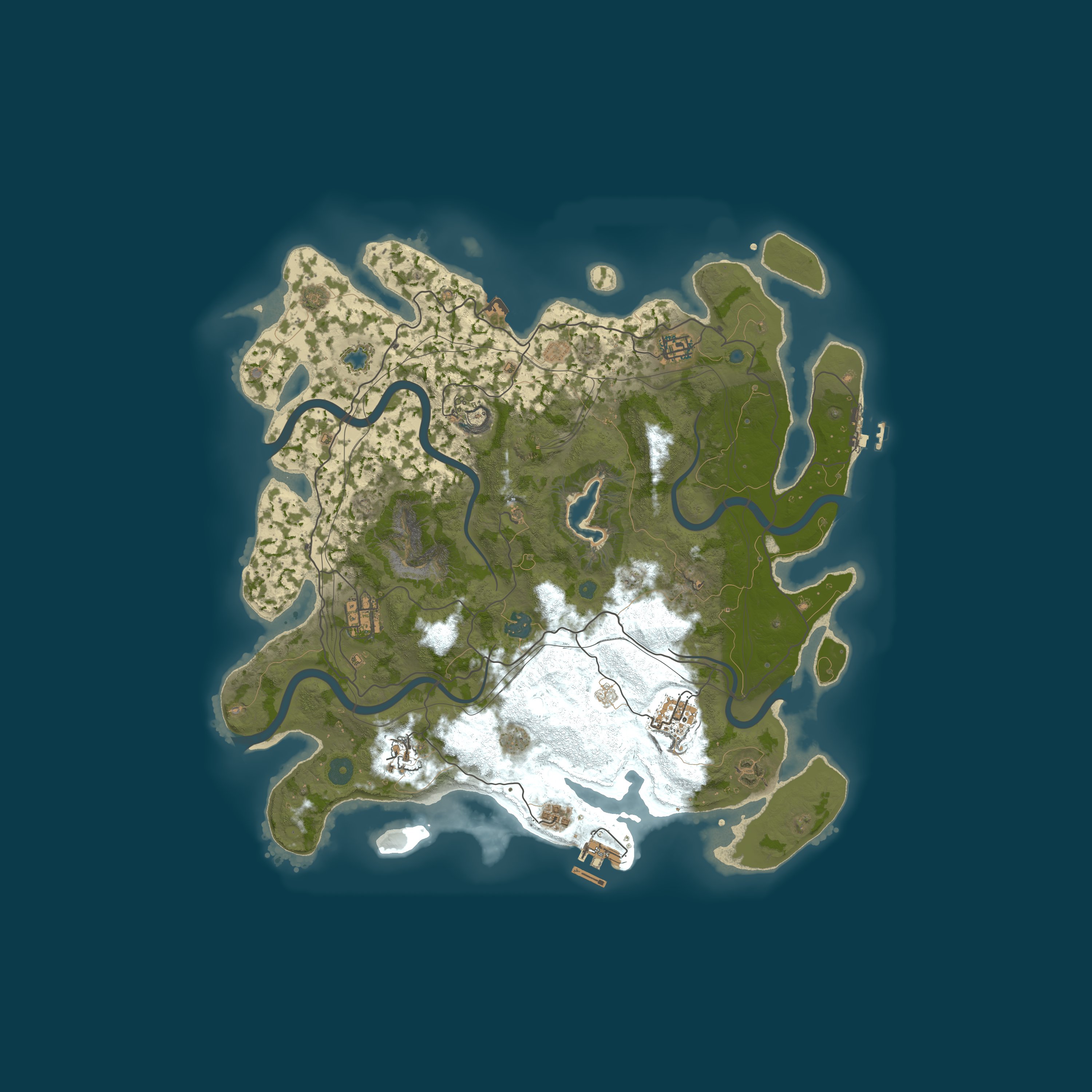 Map for RusTuga PvP+PvE Low Decay | Unique Mods