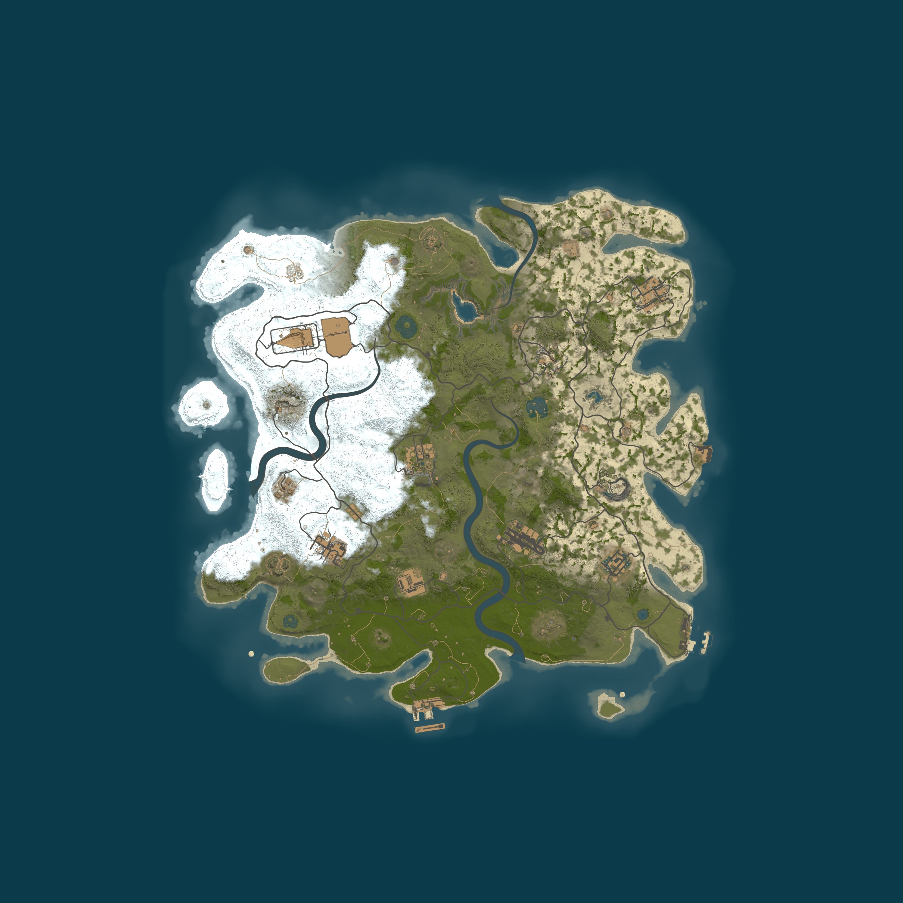 Procedural Map, size 4000, seed 378966787