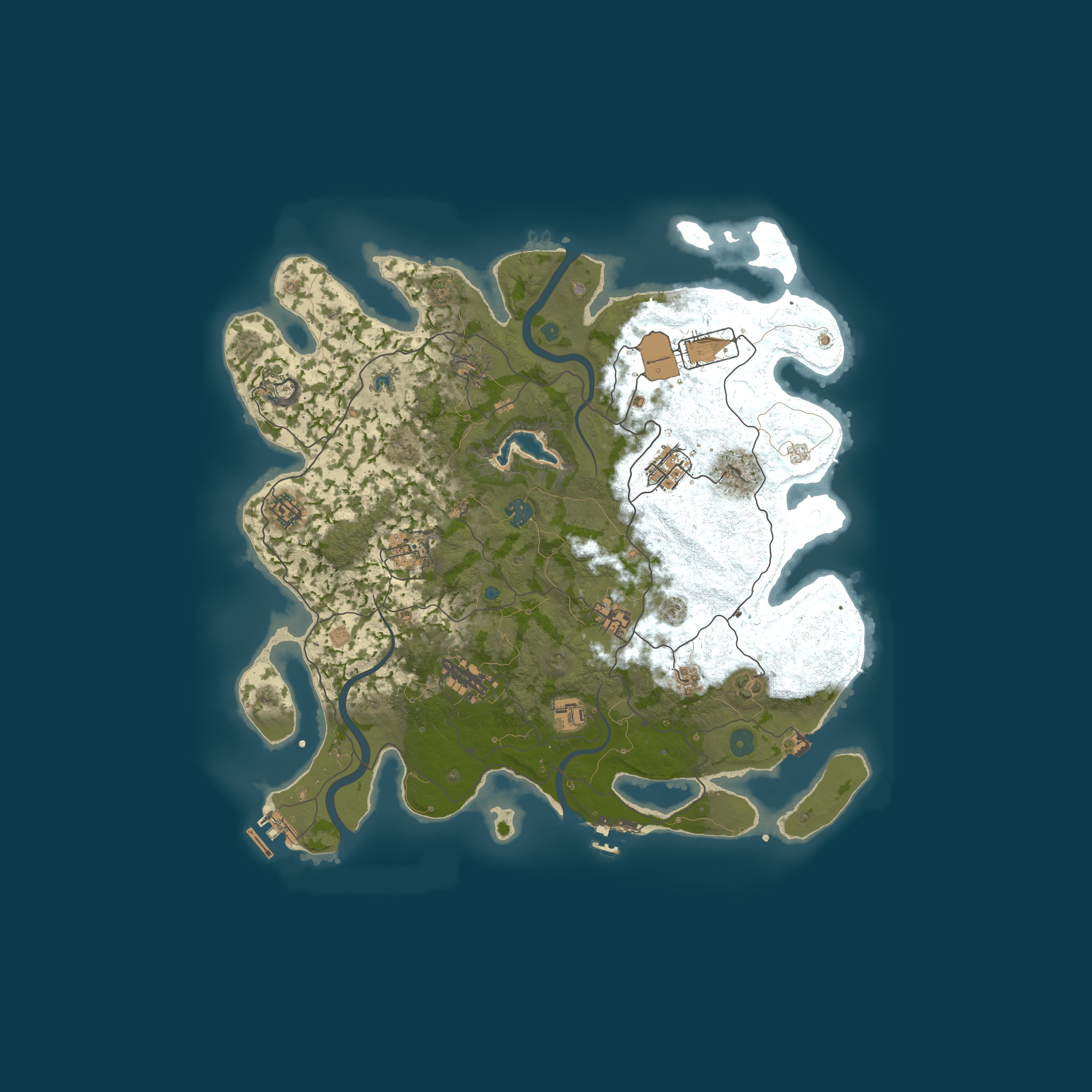 Map for Misfits PVE 3x |Backpacks|Skill Tree|Raidable Bases|Quests|Kits
