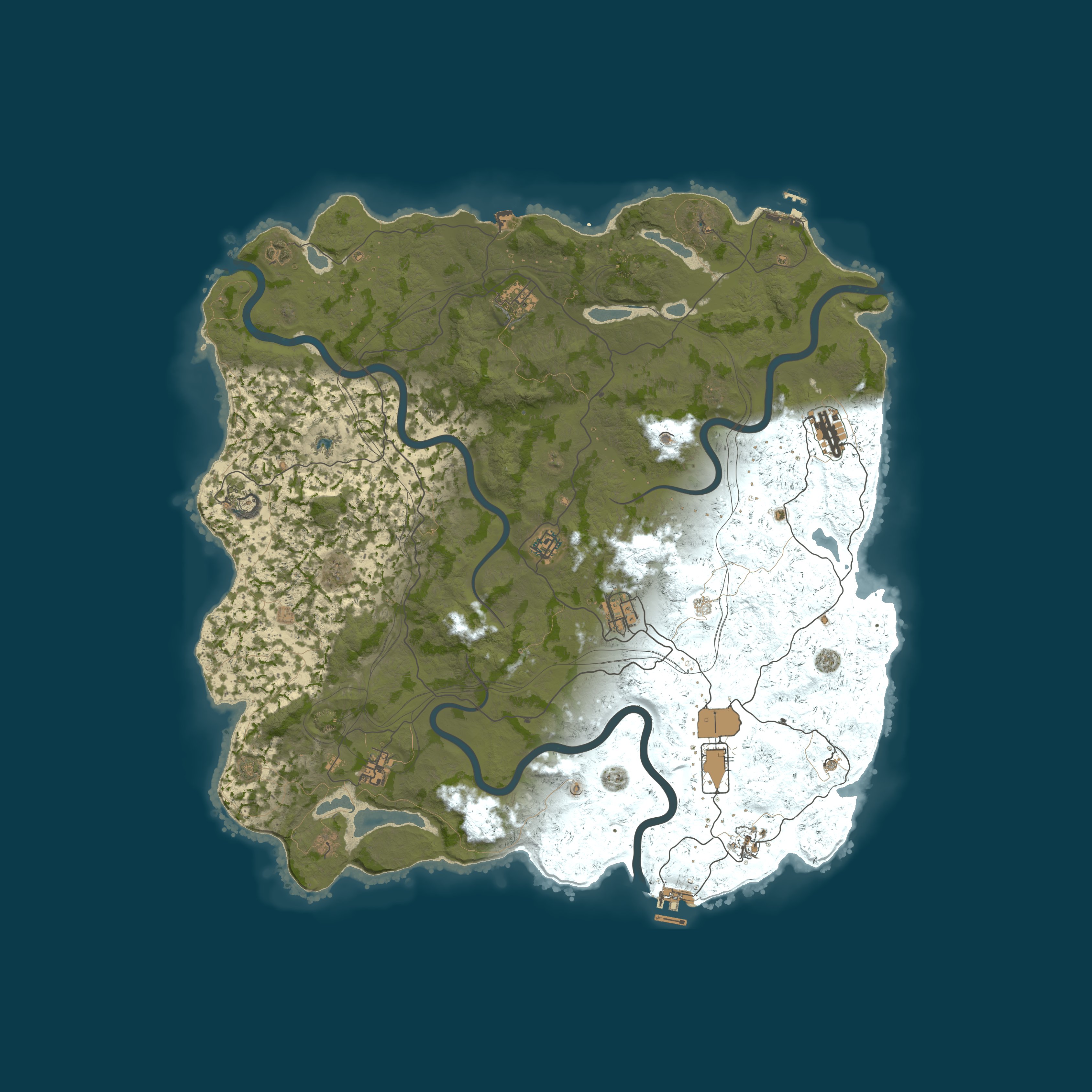 Map for Vital Rust - EU Monthly | 2x | Vanilla+ | No BP Wipes