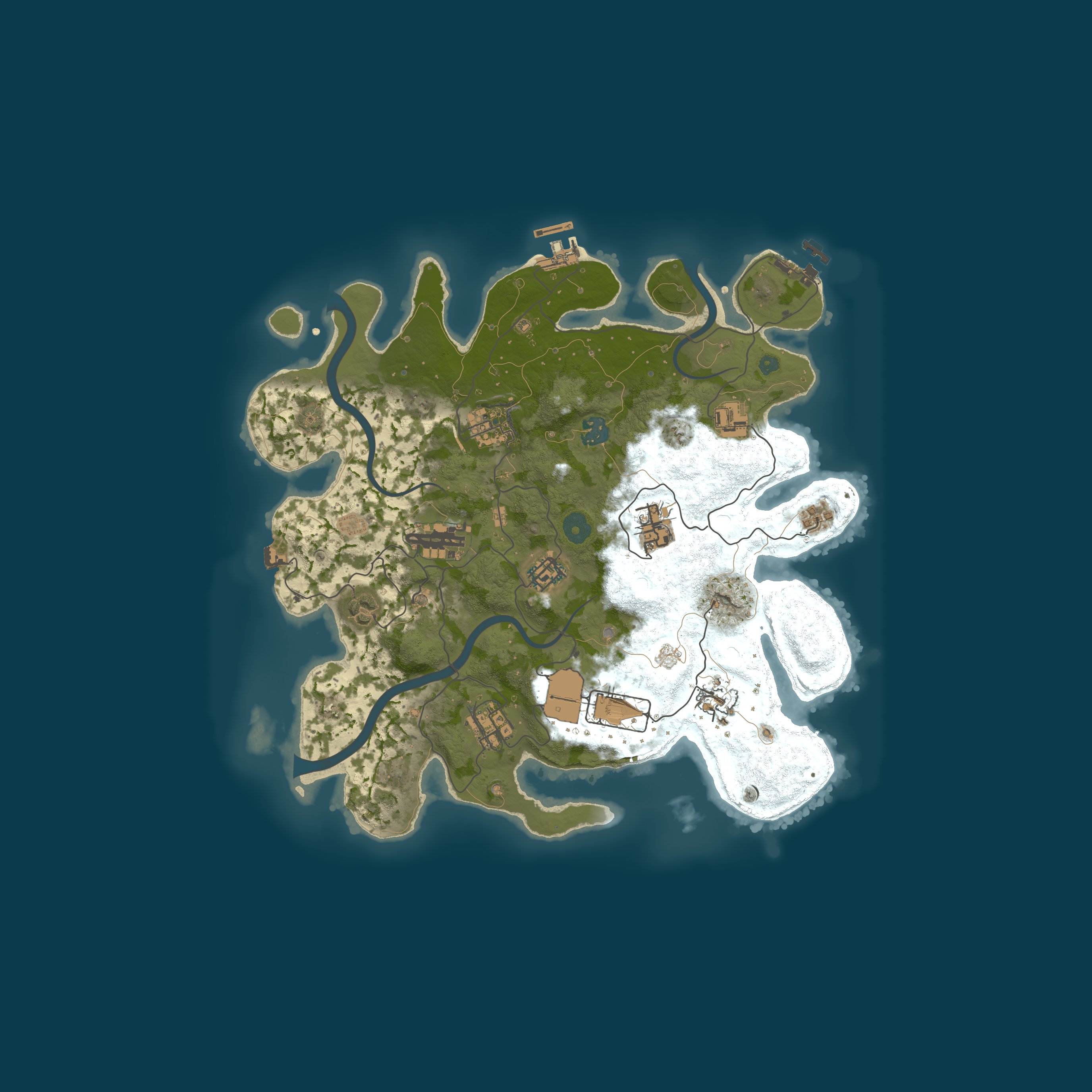 SANTUARIO - SOLO ONLY| VANILLA |09/10 FULLWIPE | IA ADM — 自動生成マップ 3500、シード 77258002