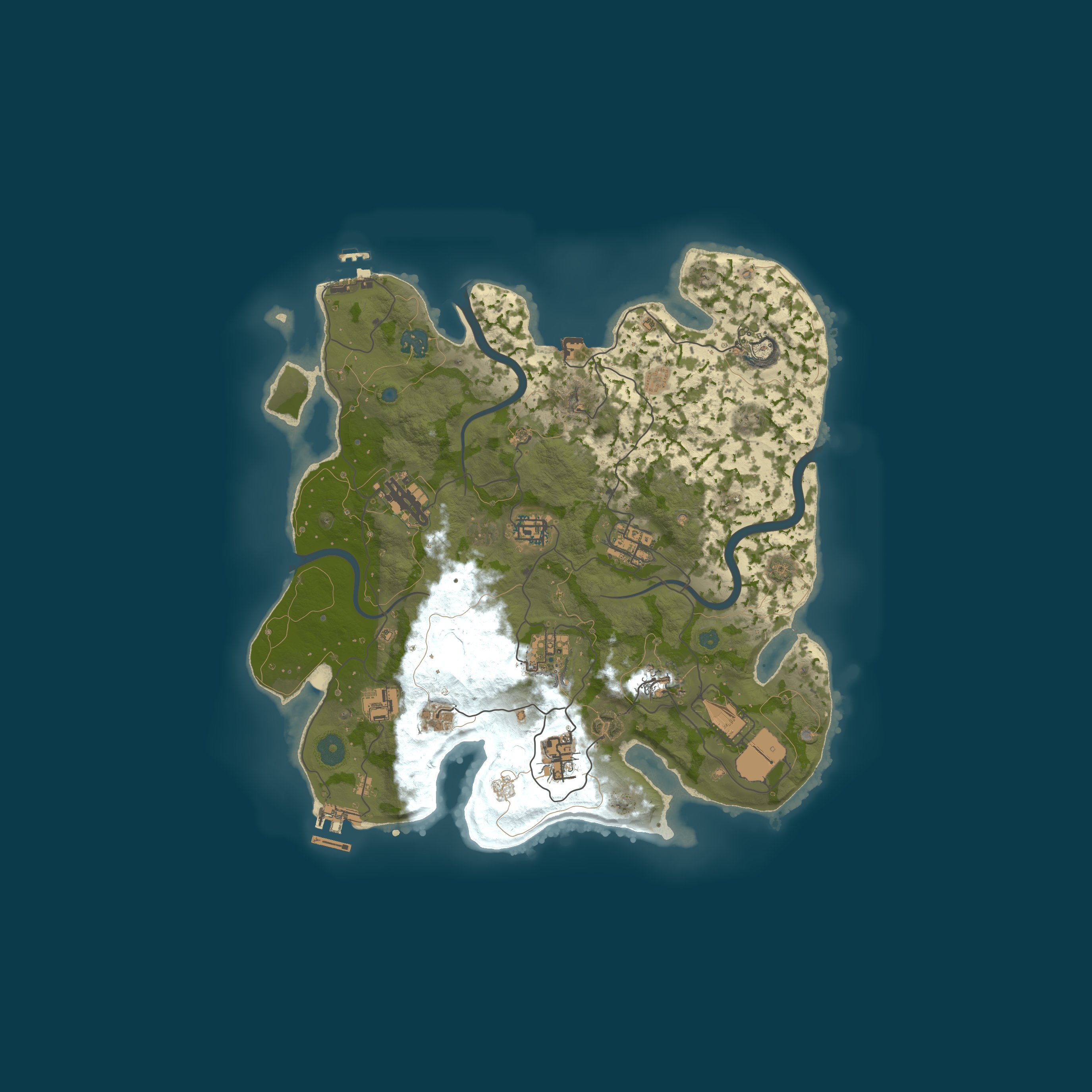 Map for RUST UNIVERSE | Vanilla+ | Raid Weekend Active | Team Max 4 | M