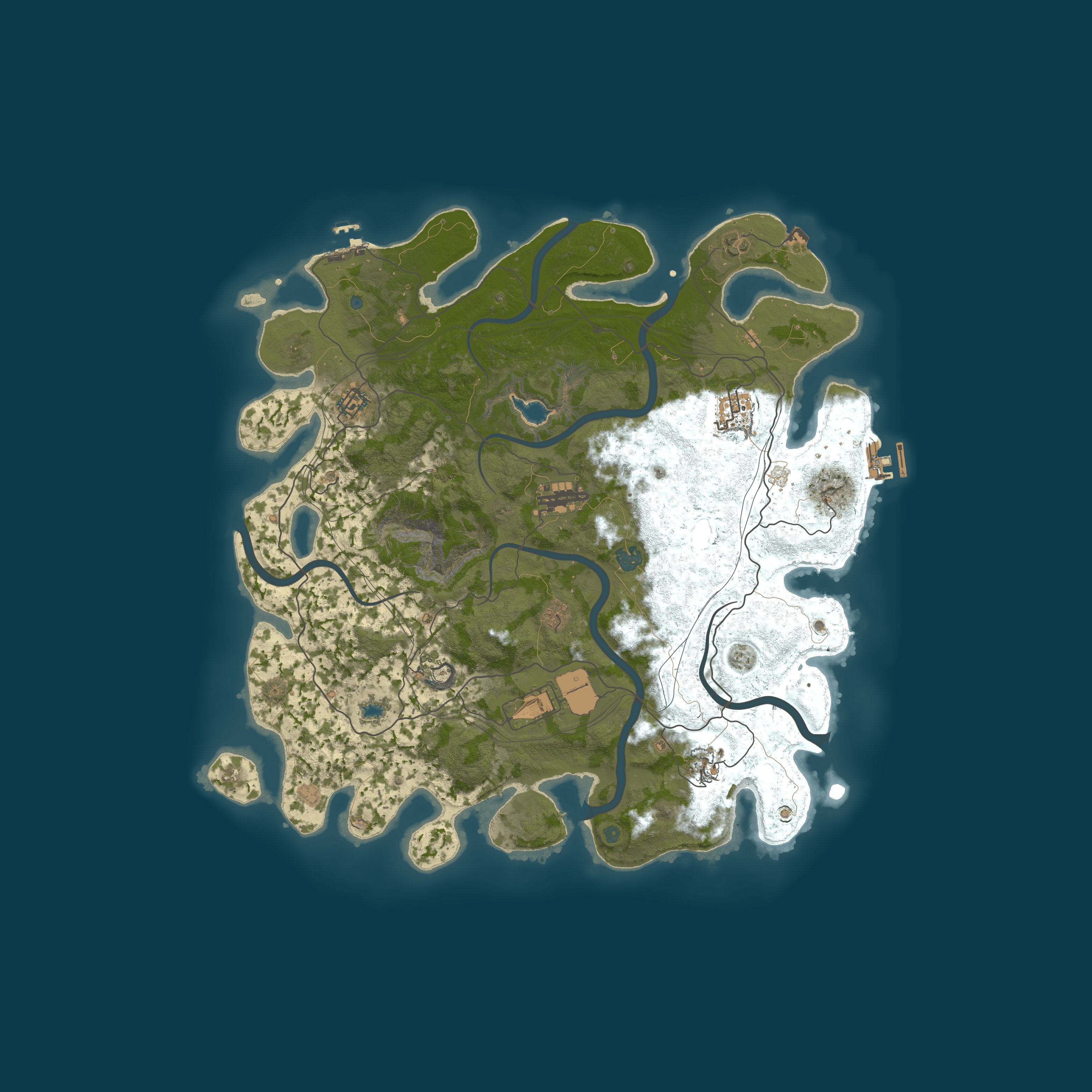 Map for [UK] RustBorn | Main | 50% Upkeep | No BP Wipe