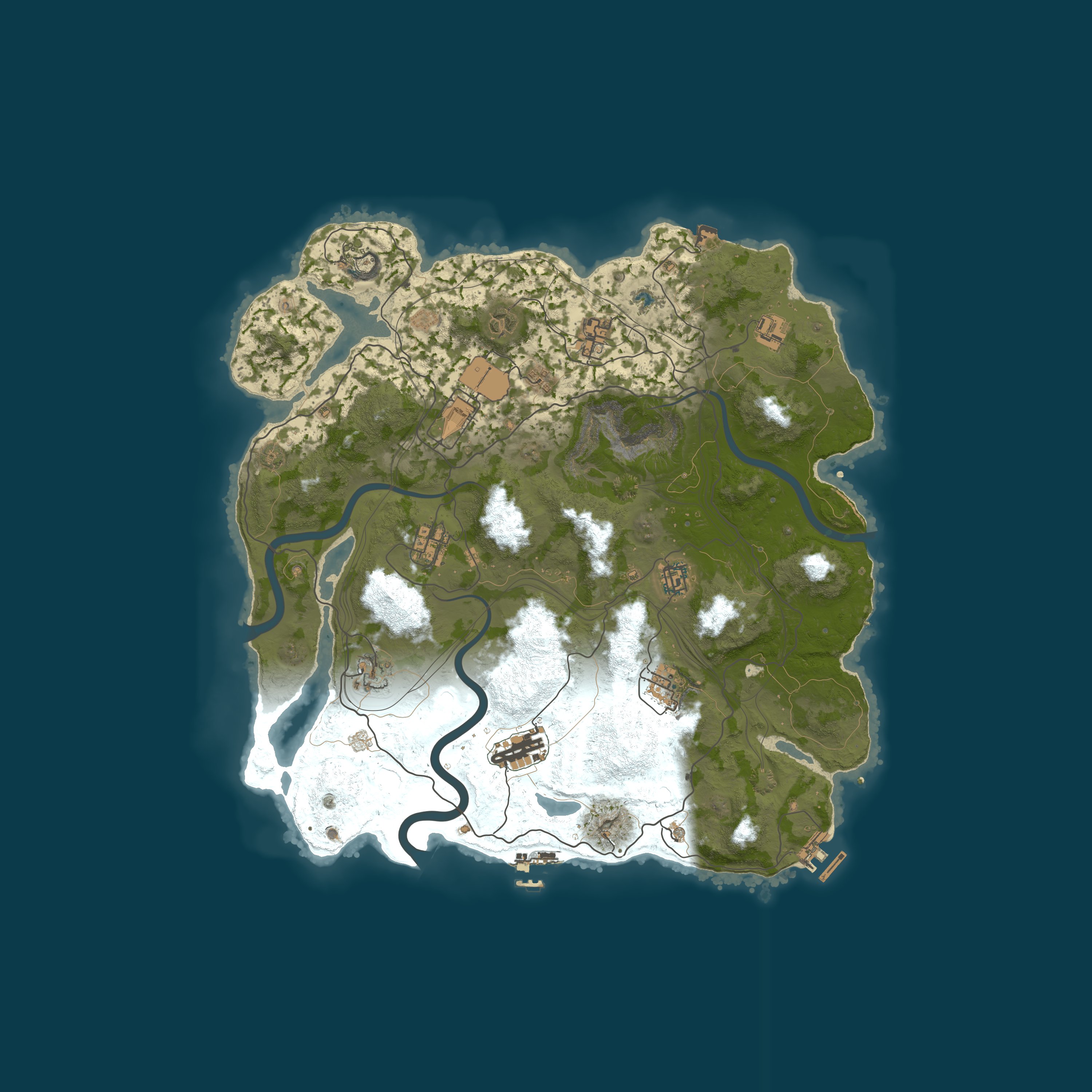 Rusticated Generated Maps, size 4000, seed 1780362592
