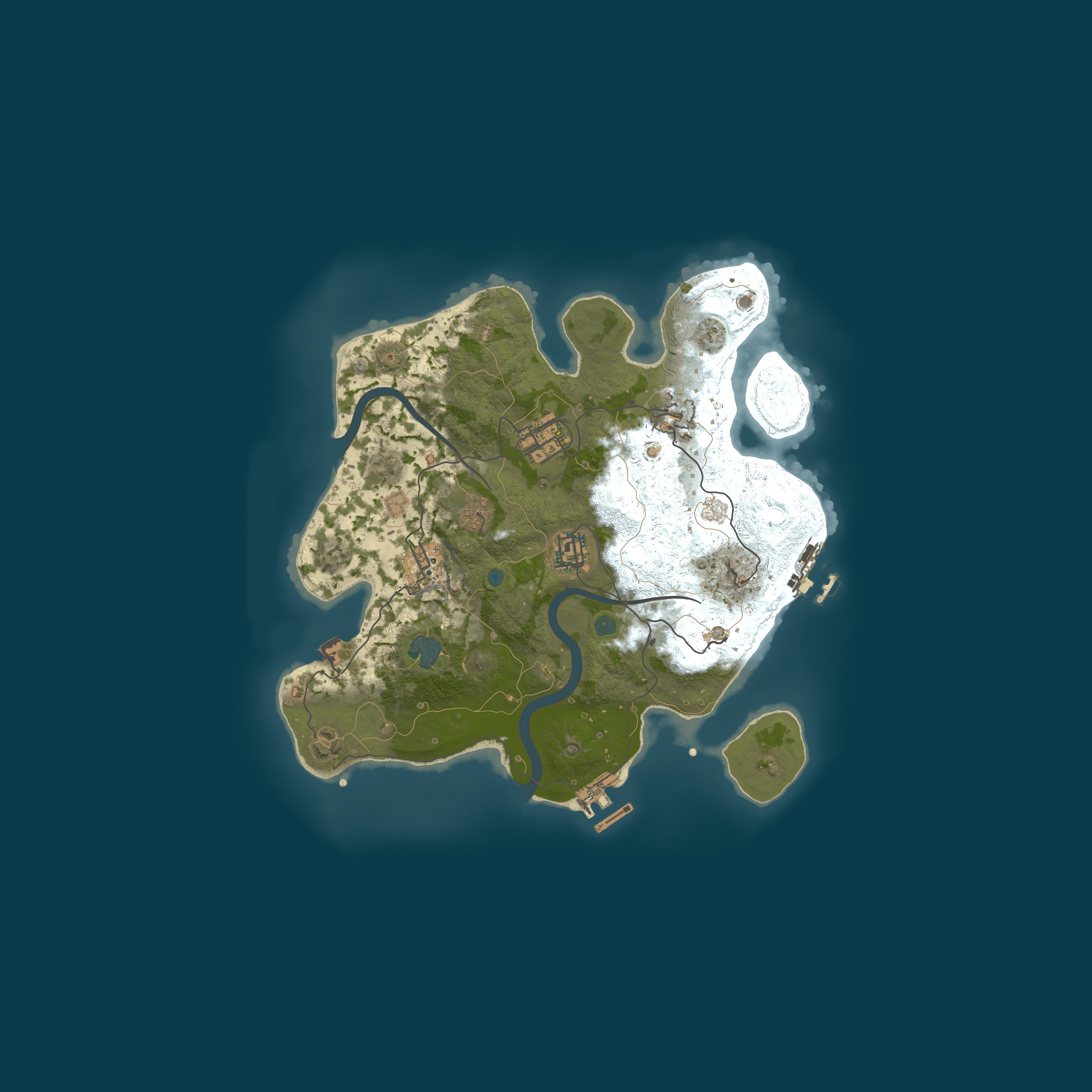 Procedural Map, size 3000, seed 1227814505