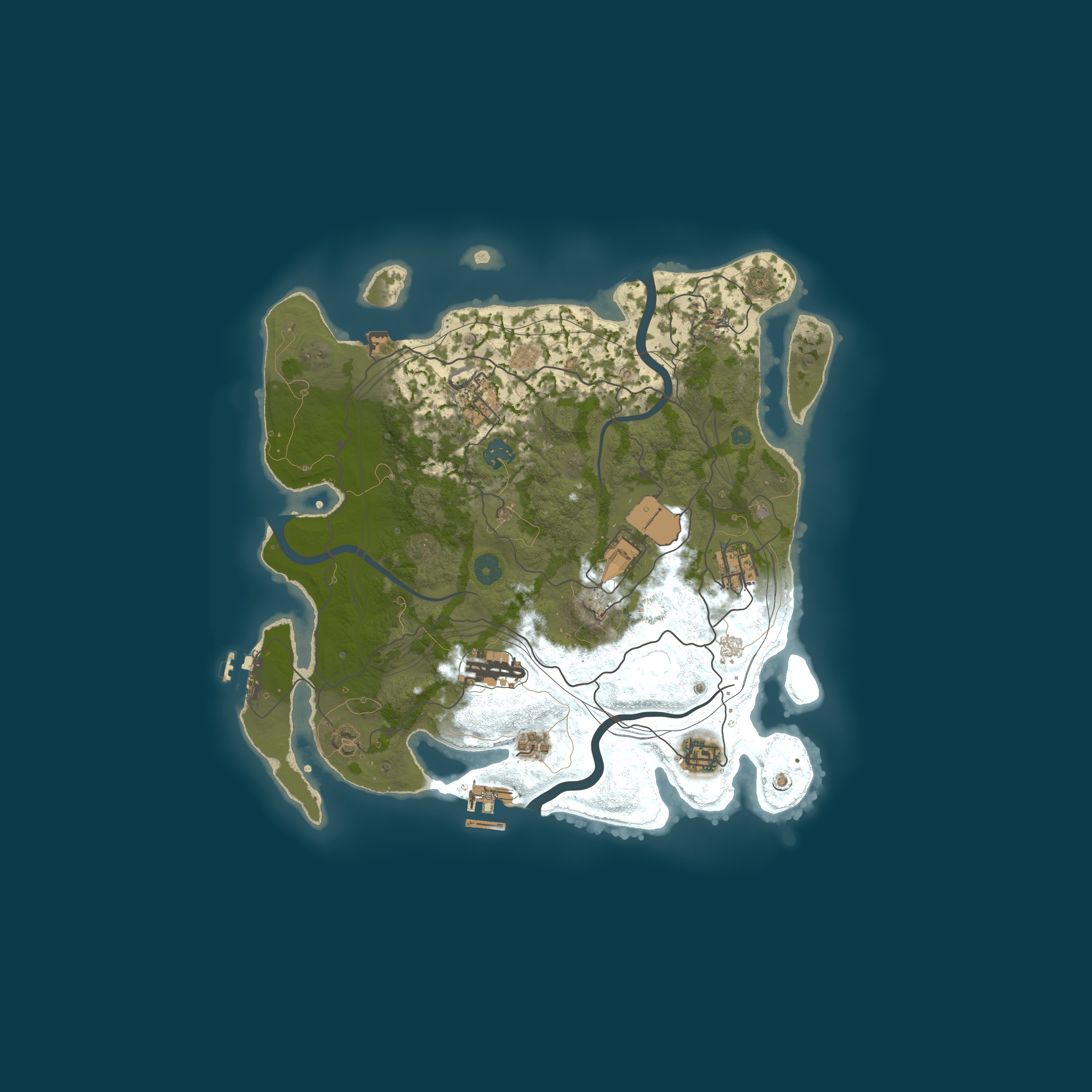 Map for BlackBird Rust PvE x10