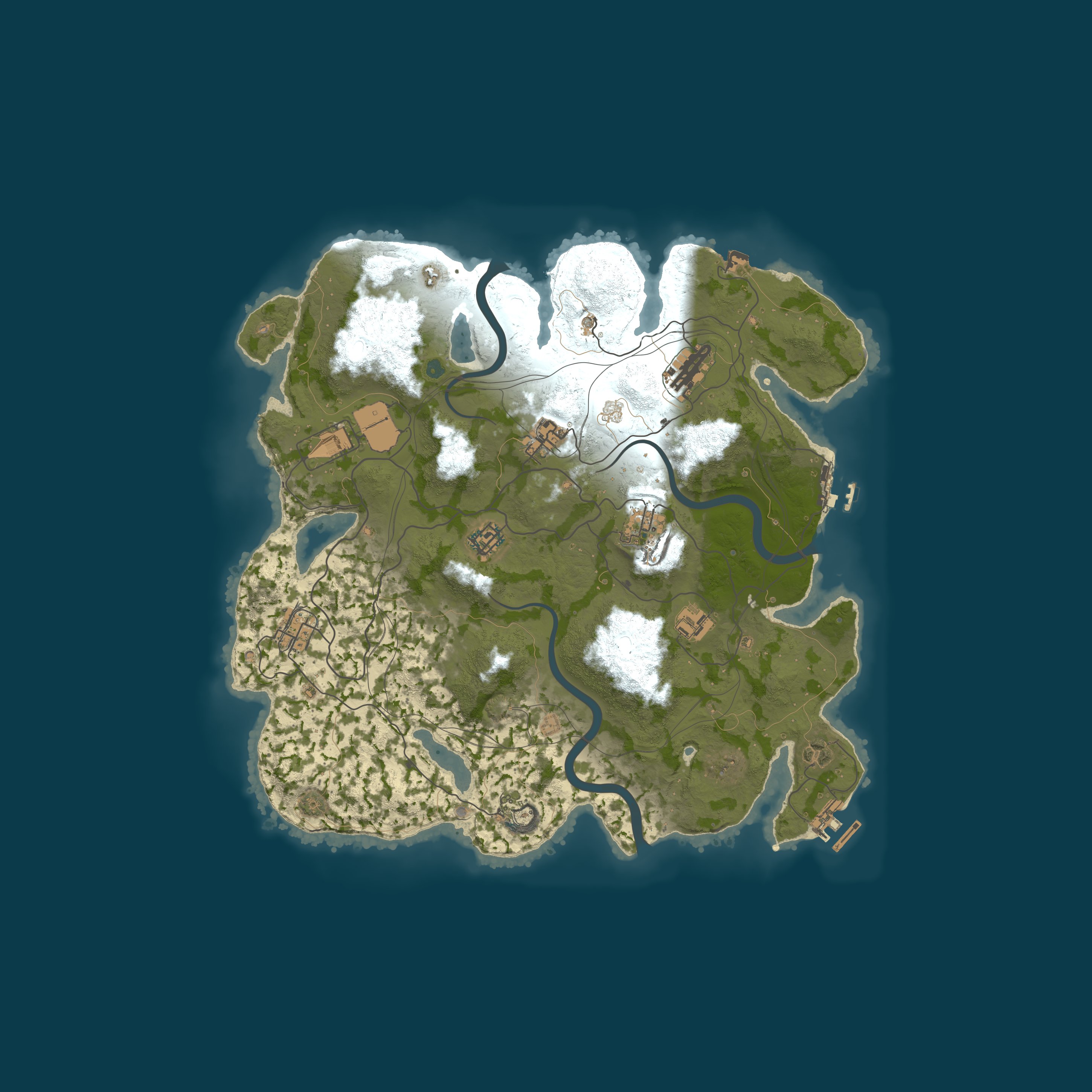 Custom Map, size 3800, seed 1497664782