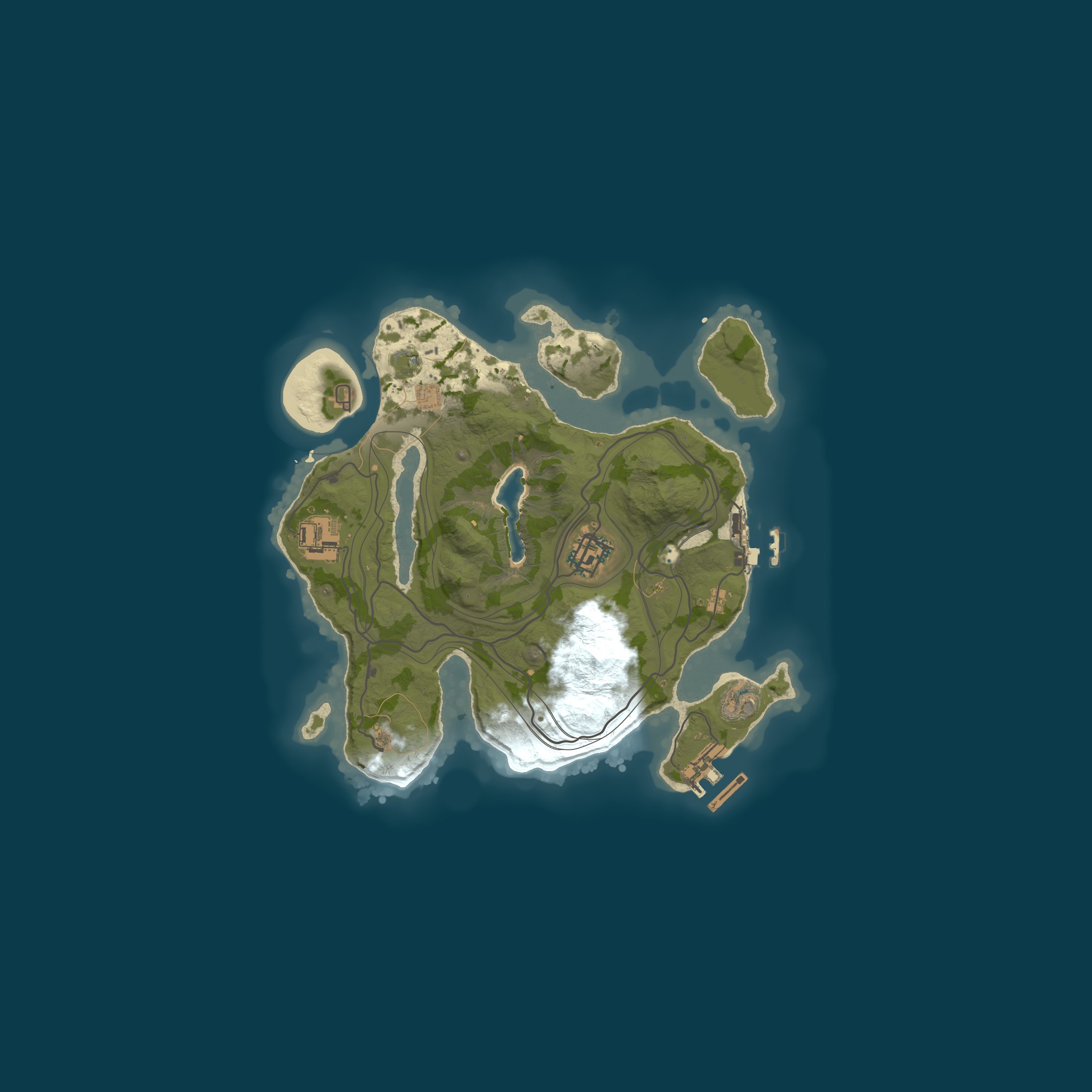 Custom Map, size 2450, seed 1337