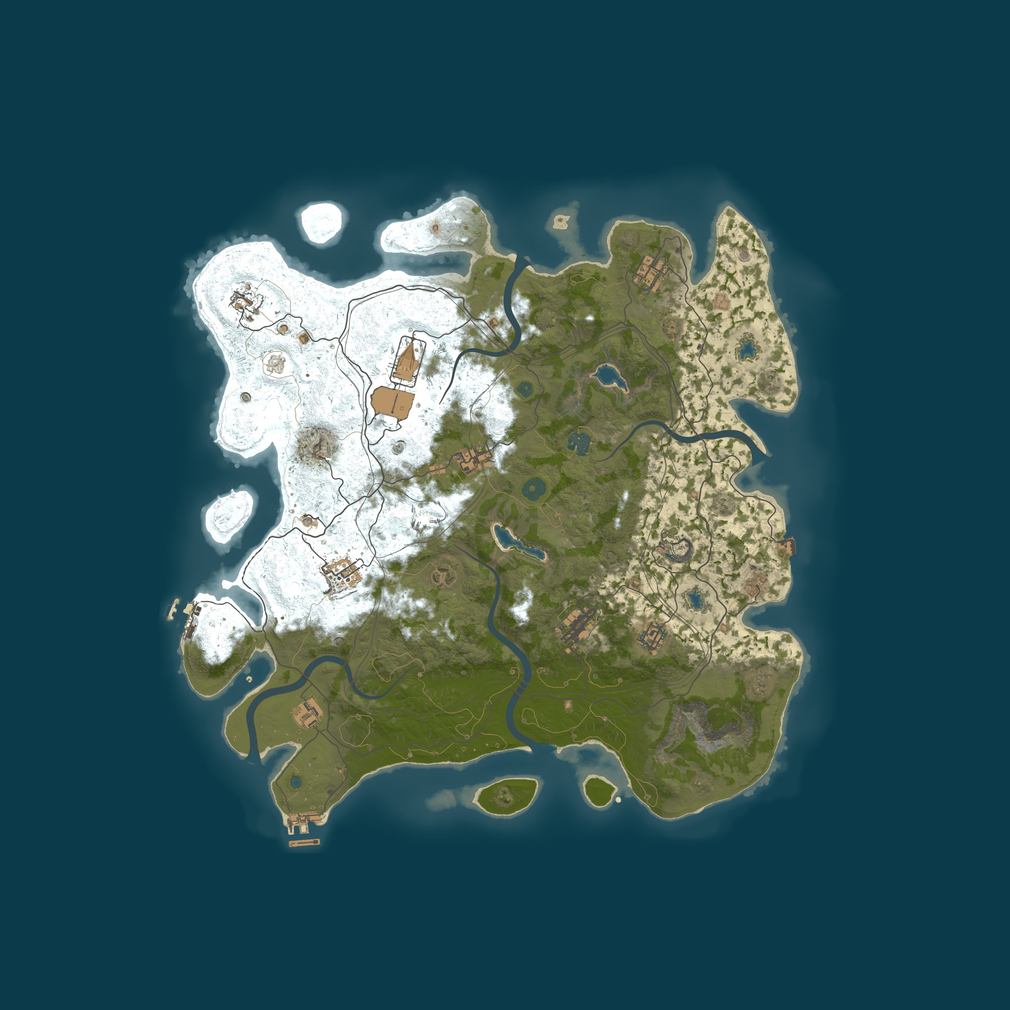 Procedural Map, size 4500, seed 12488