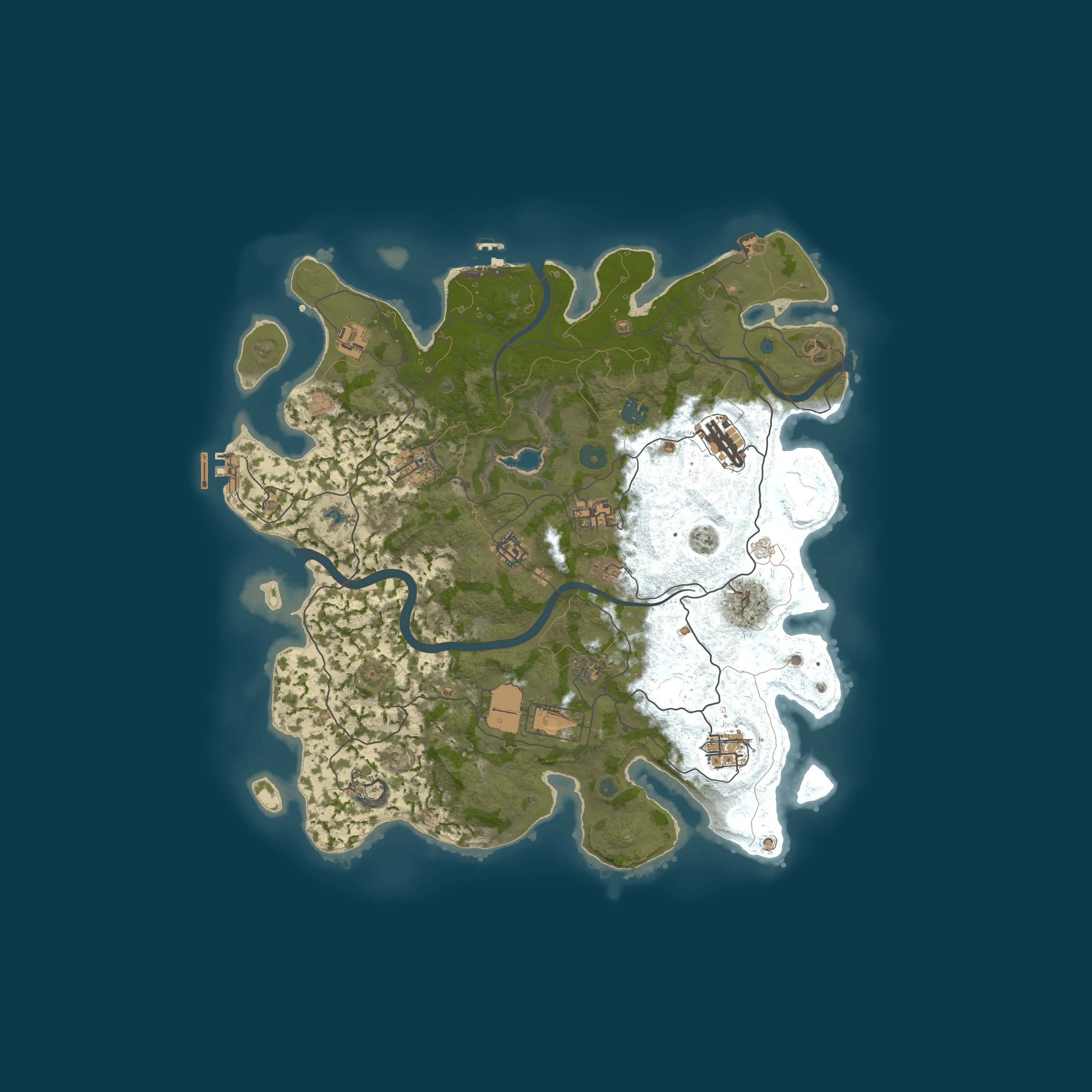 Procedural Map, size 4000, seed 1573409034