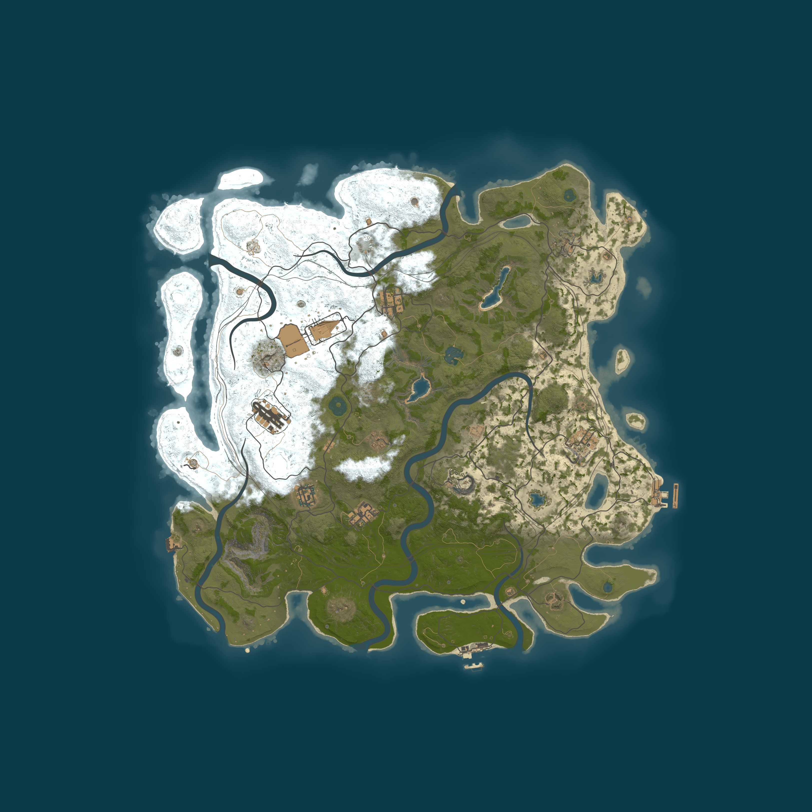 Map for Rust Server – Solo/Duo/Trio x5  Friendly 50% Upkeep