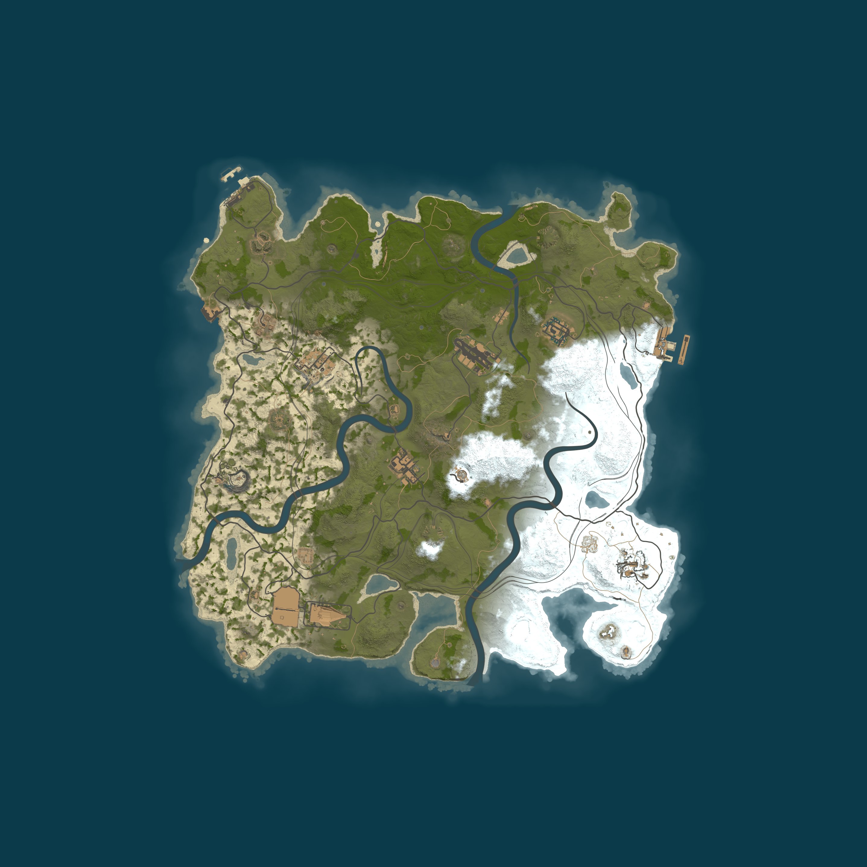 Map for A Shockbyte Rust Server