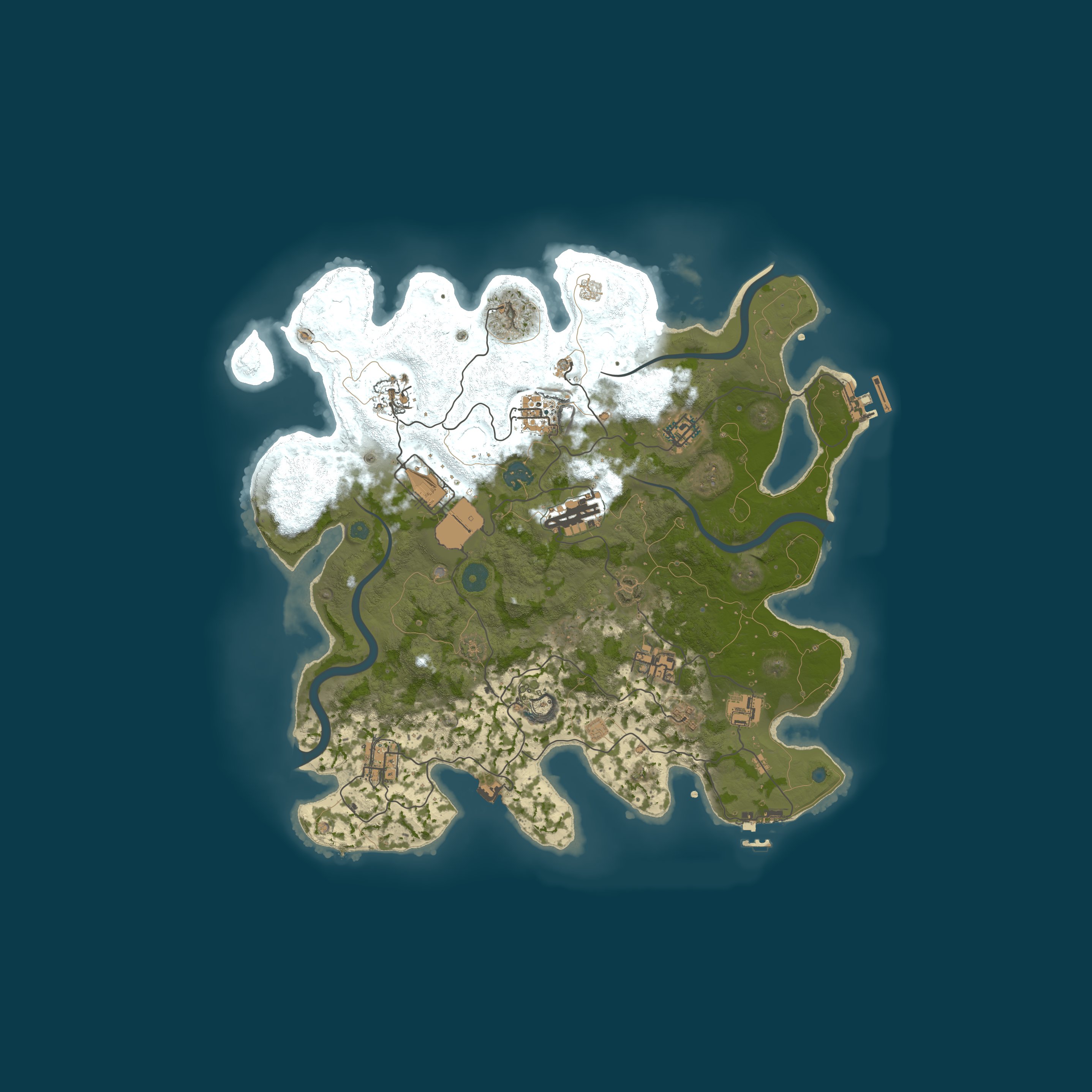 Procedural Map, size 3750, seed 1461472875