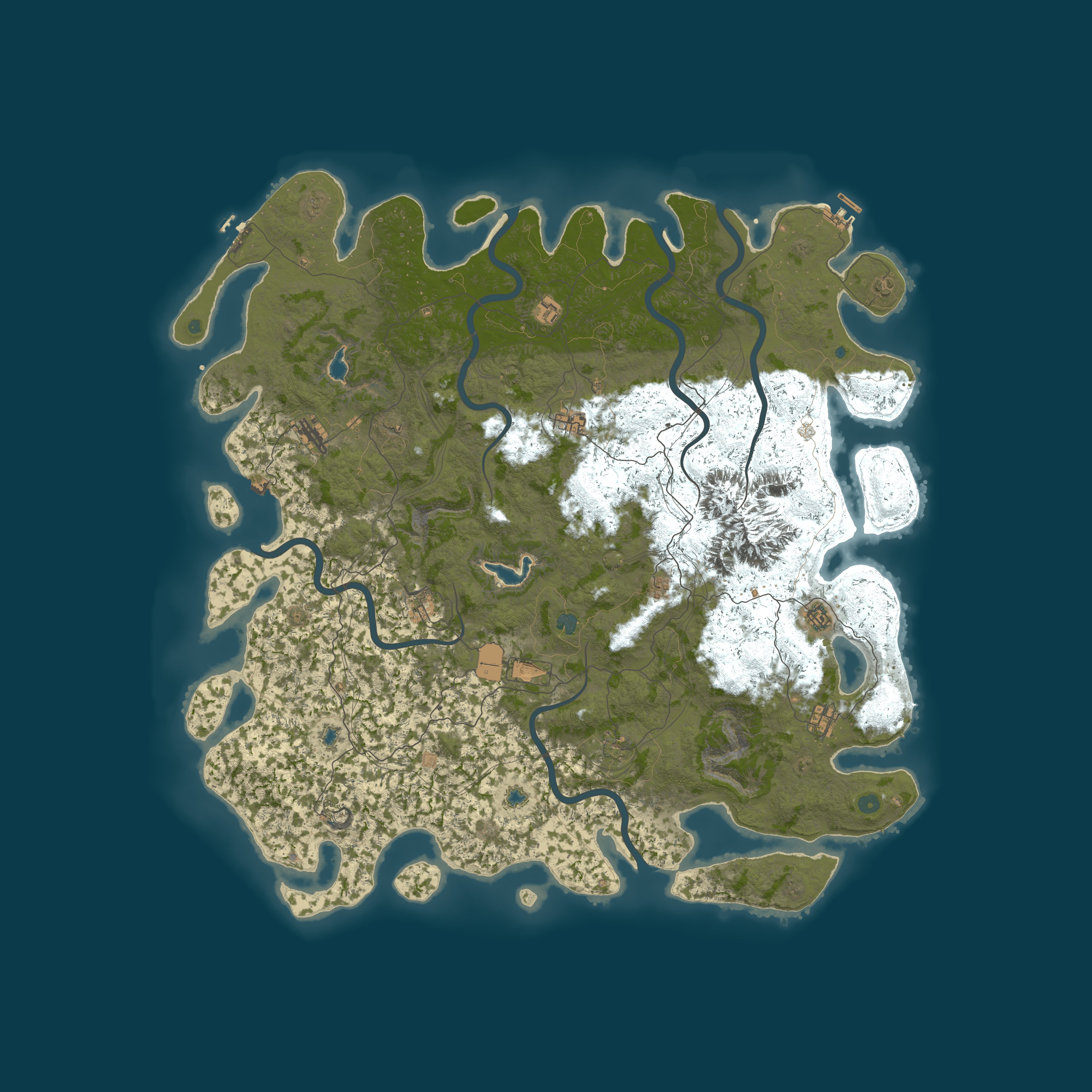 Map for My Rust server | Powered by AMP