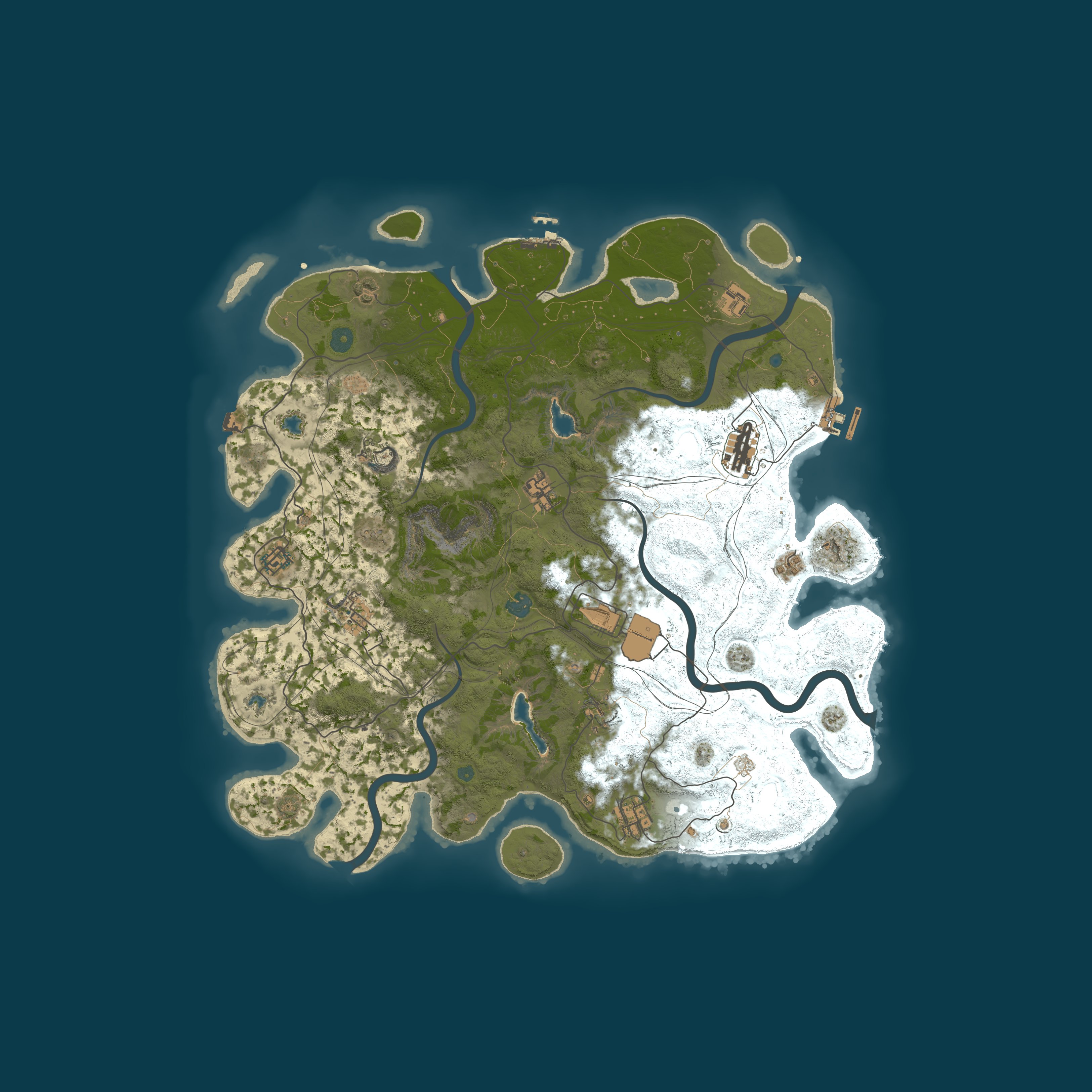 Procedural Map, size 4500, seed 1015512656