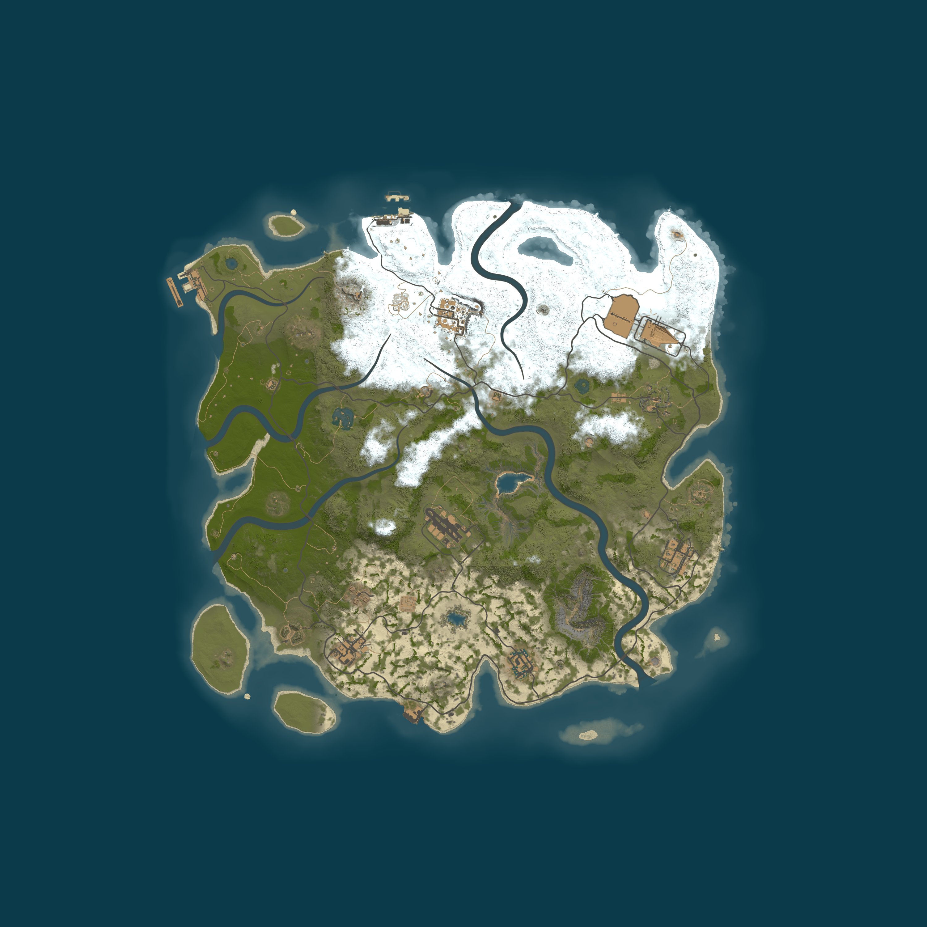 Map for WipeSanctum - 5x/NoBP/NoWB/RaidableBases/Minis