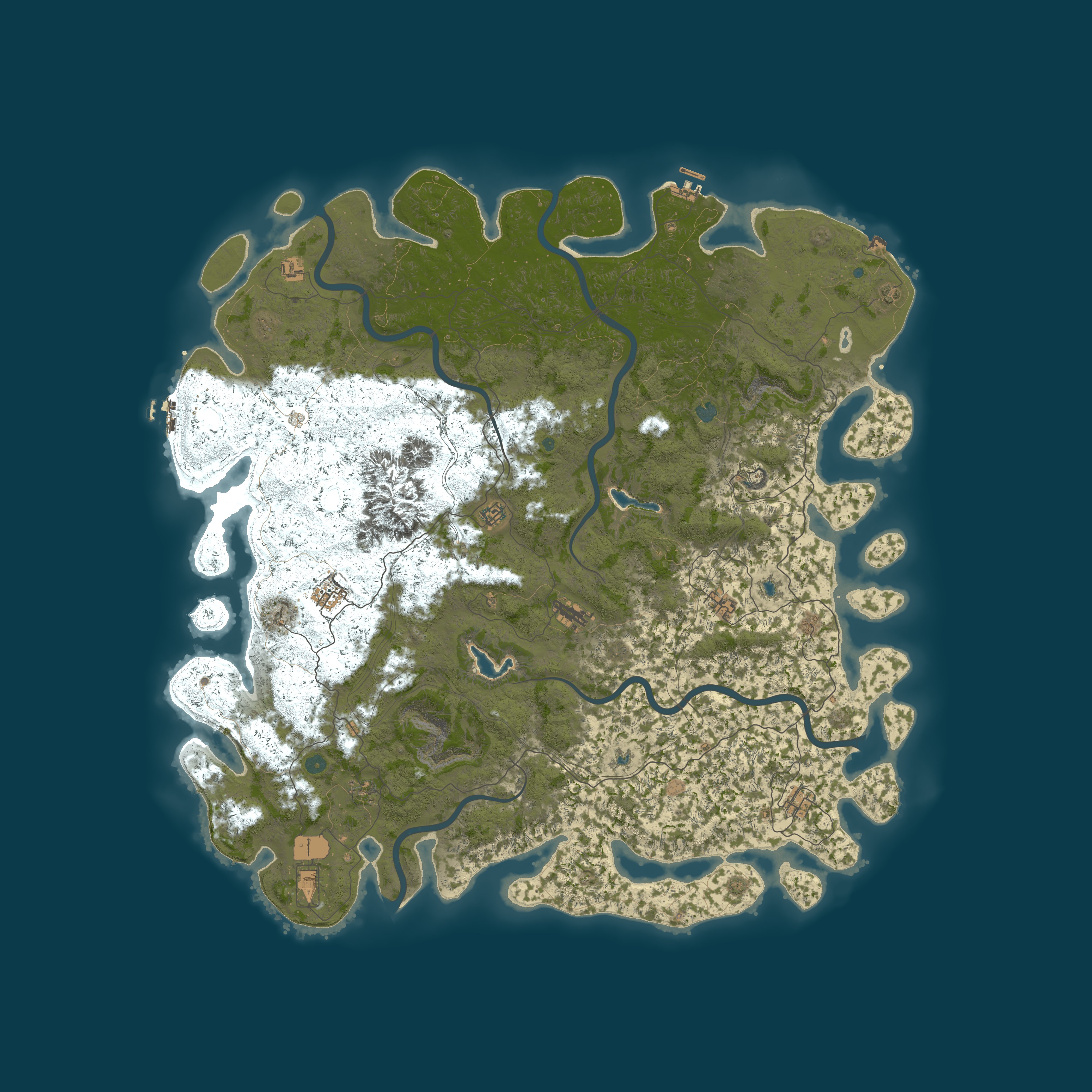 Procedural Map, size 6000, seed 4584895