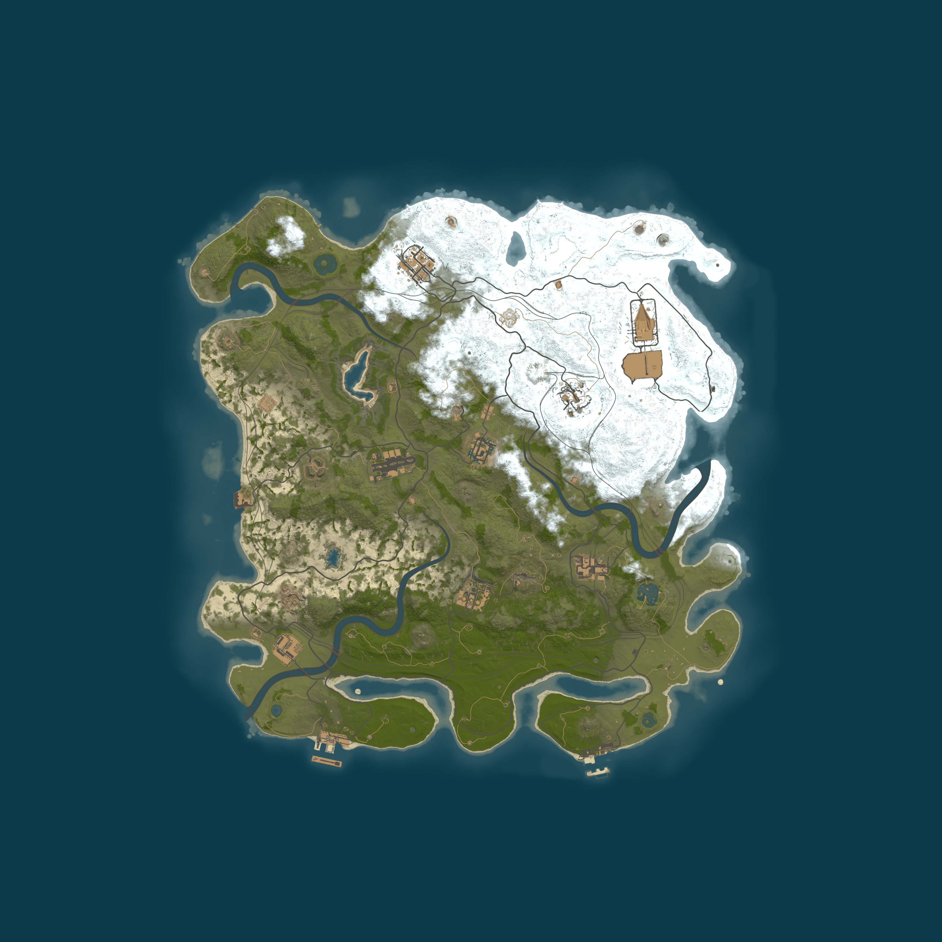 Procedural Map, size 4250, seed 354489314
