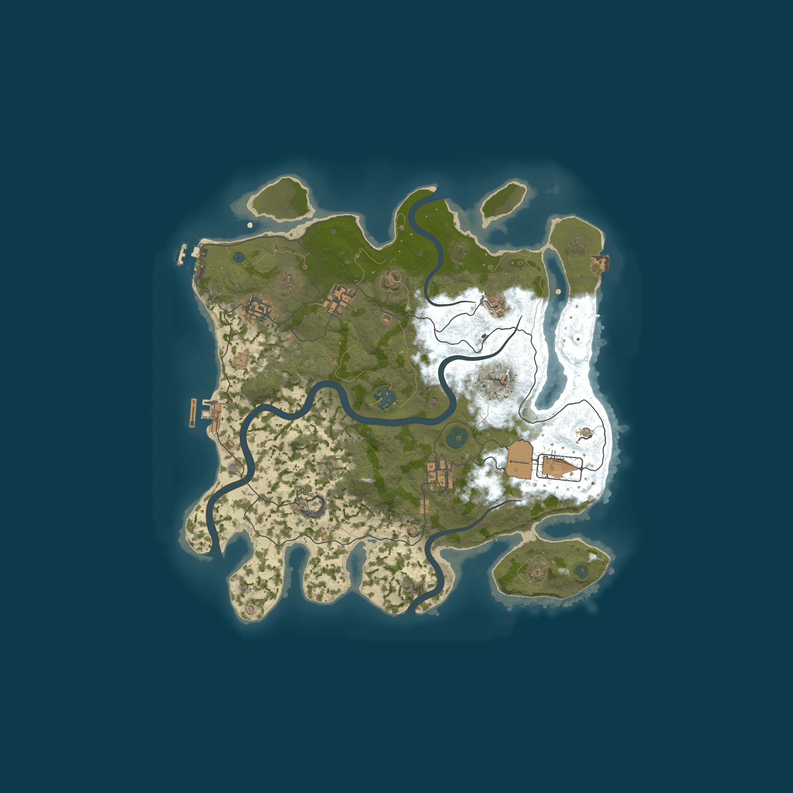 Map for A Shockbyte Rust Server