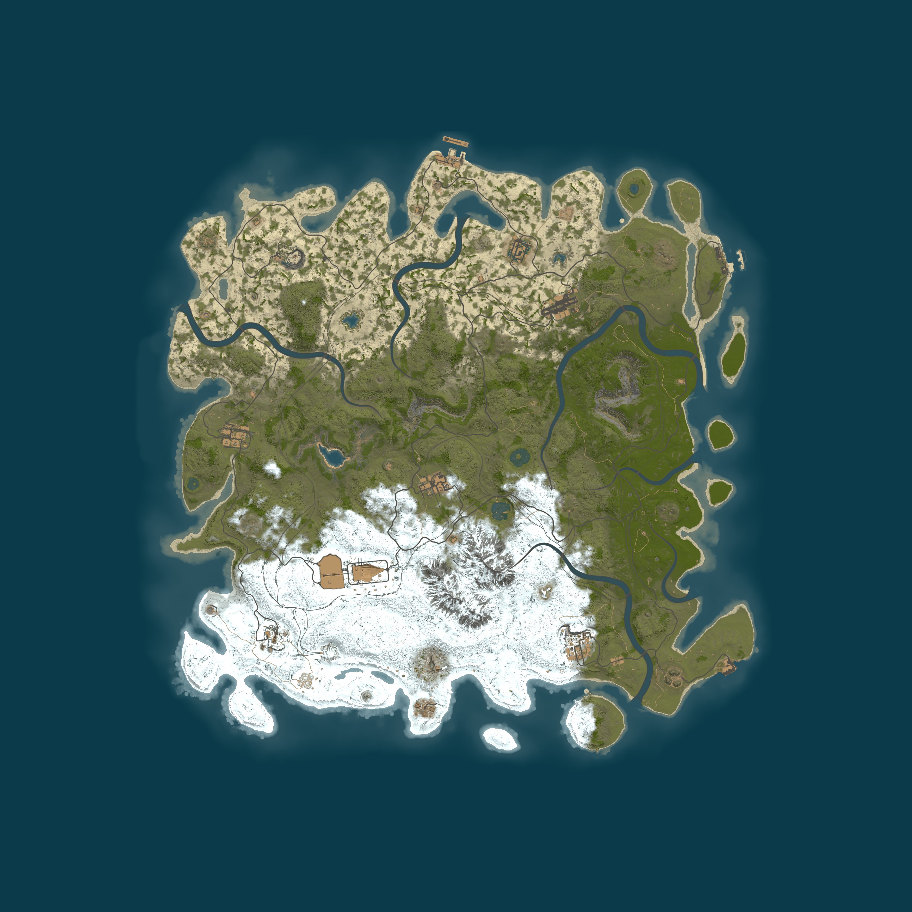 Map for Rabbit Hole Rust