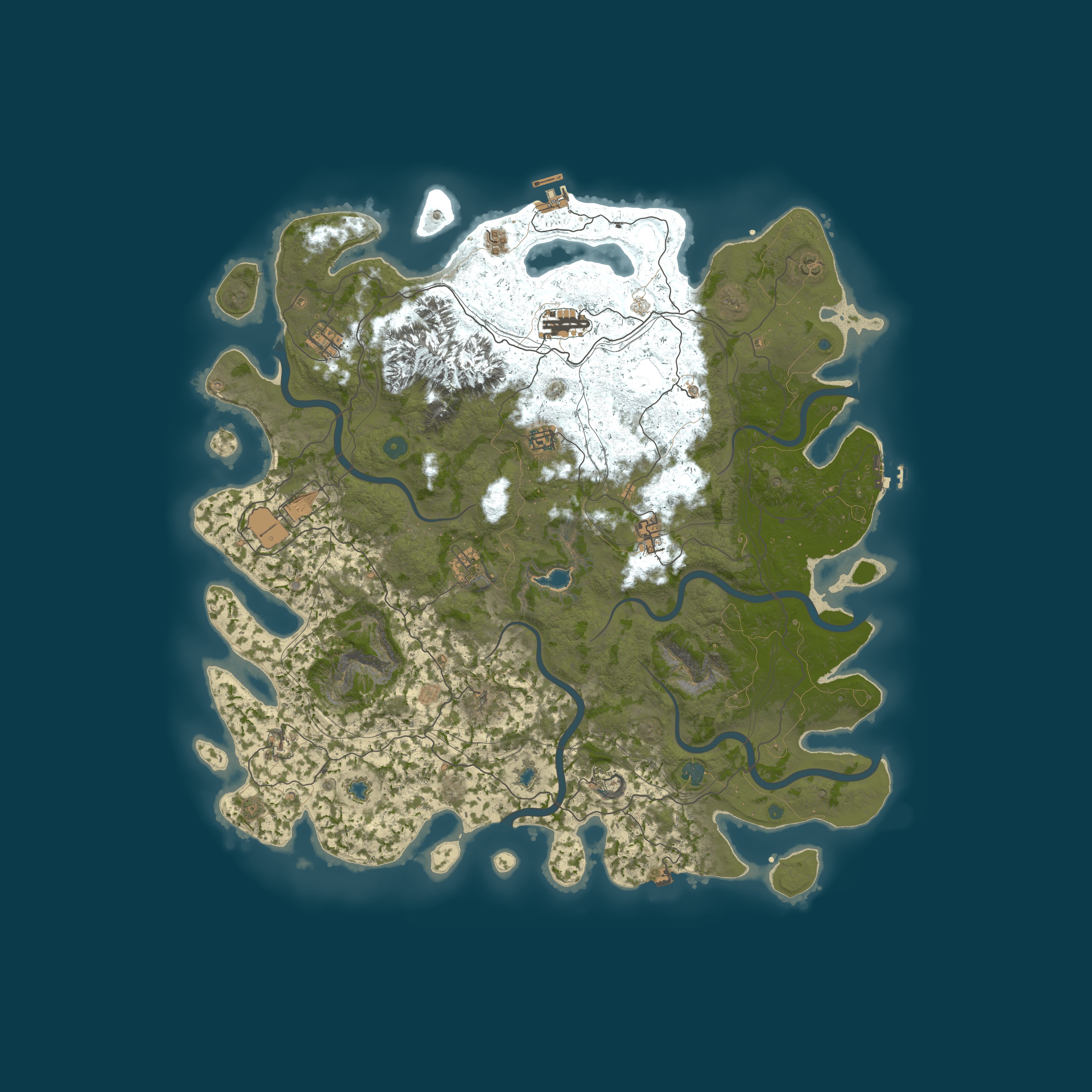 Map for RustGamingNation 1000x PvE [Events|Purge|Zombies|SkillTree]
