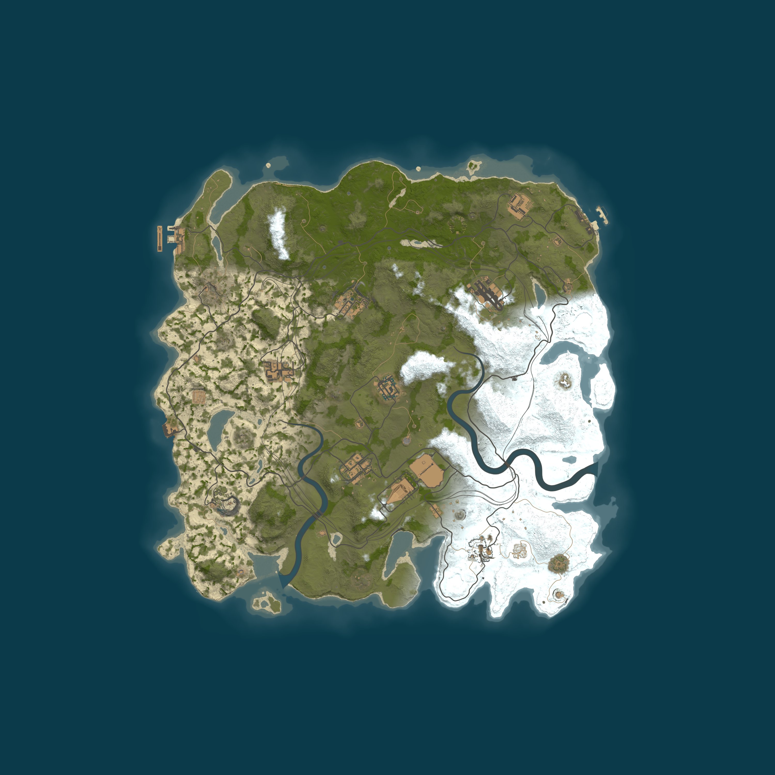 Map for RustLands | Monthly | No BP Wipe | Active Admins 7/2 7.2 2/7 2.