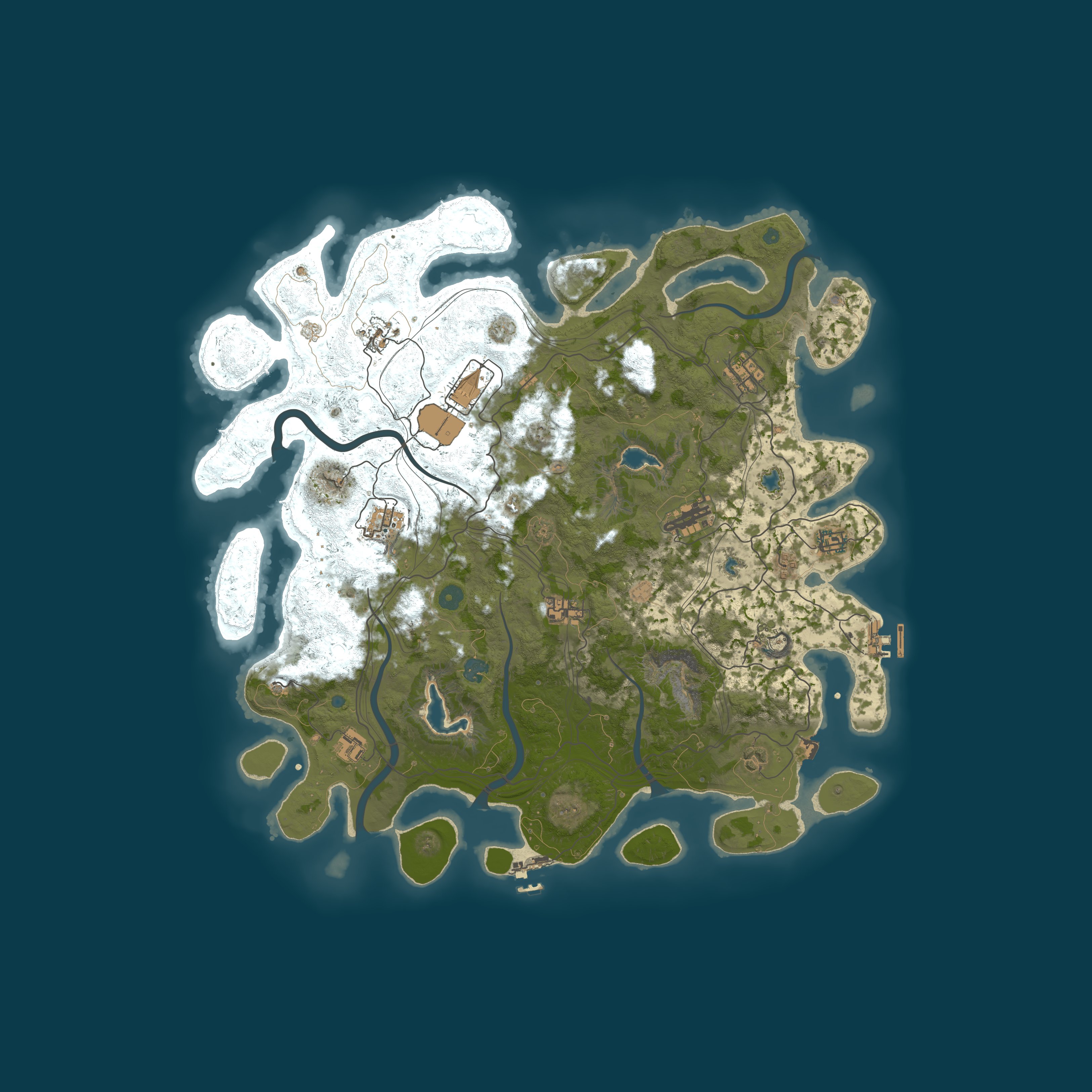 Procedural Map, size 4500, seed 1131015739