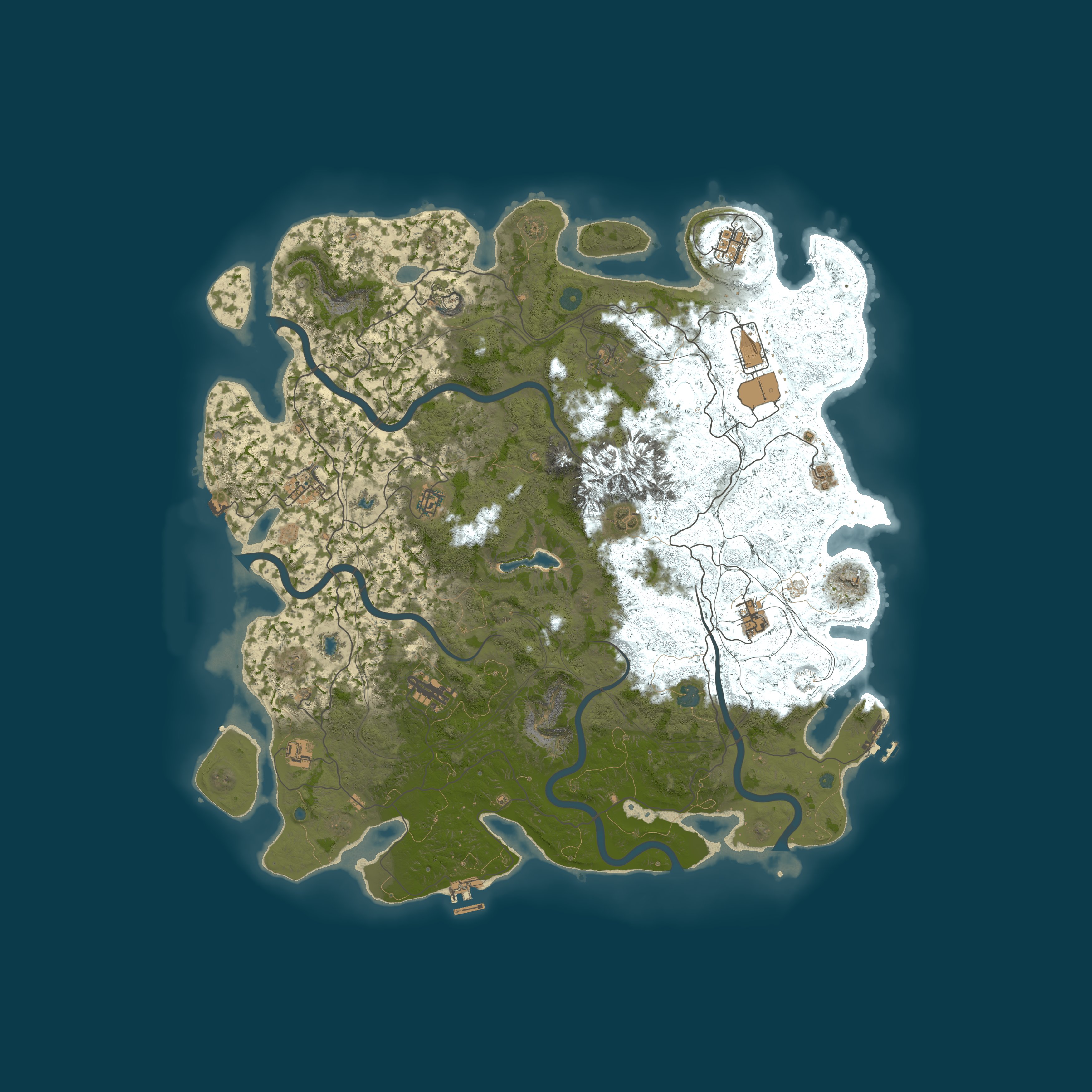 Map for Rust Party #1 Vanilla