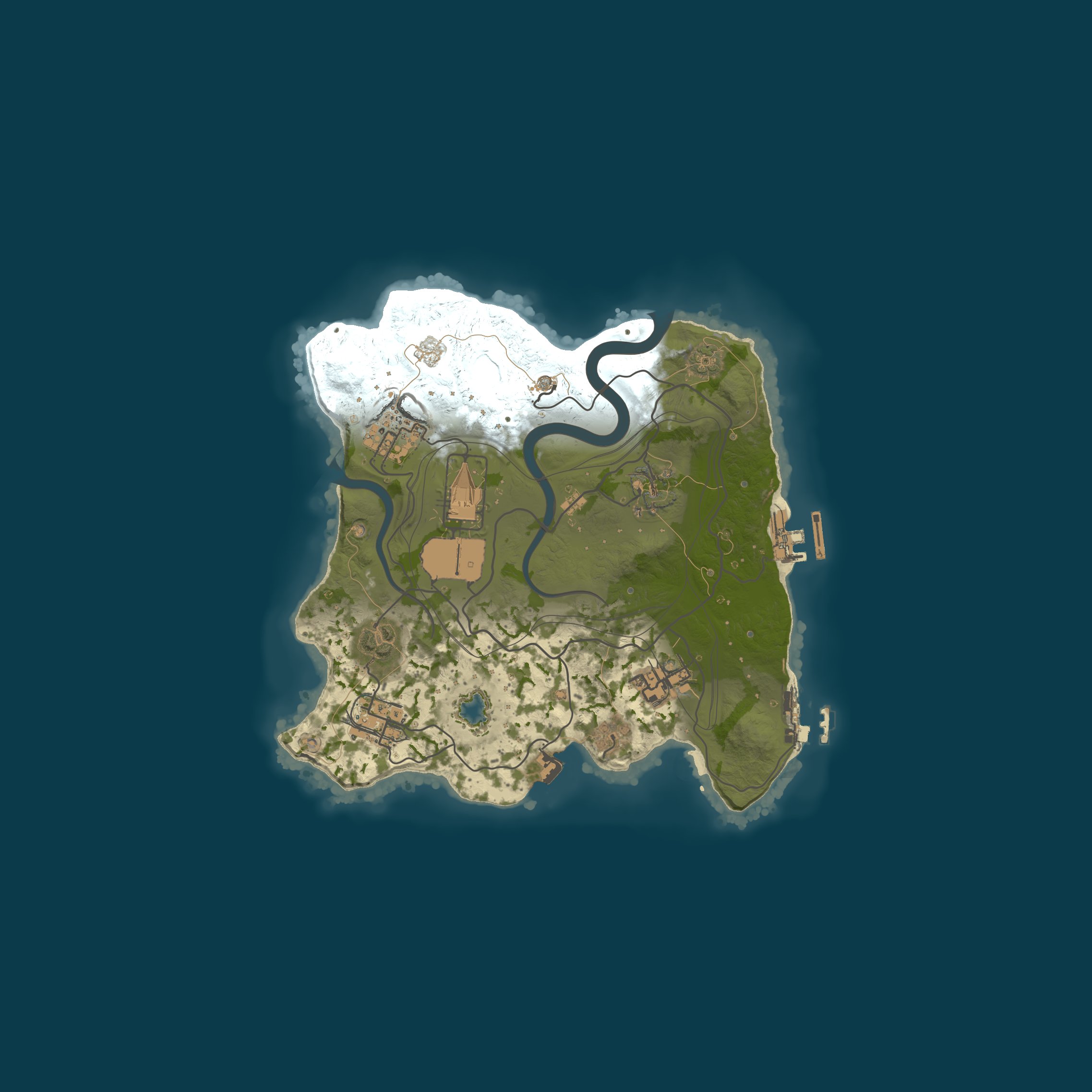 Map for [AU/NZ] Sydney #2 Small 2.5k custom map build on roads