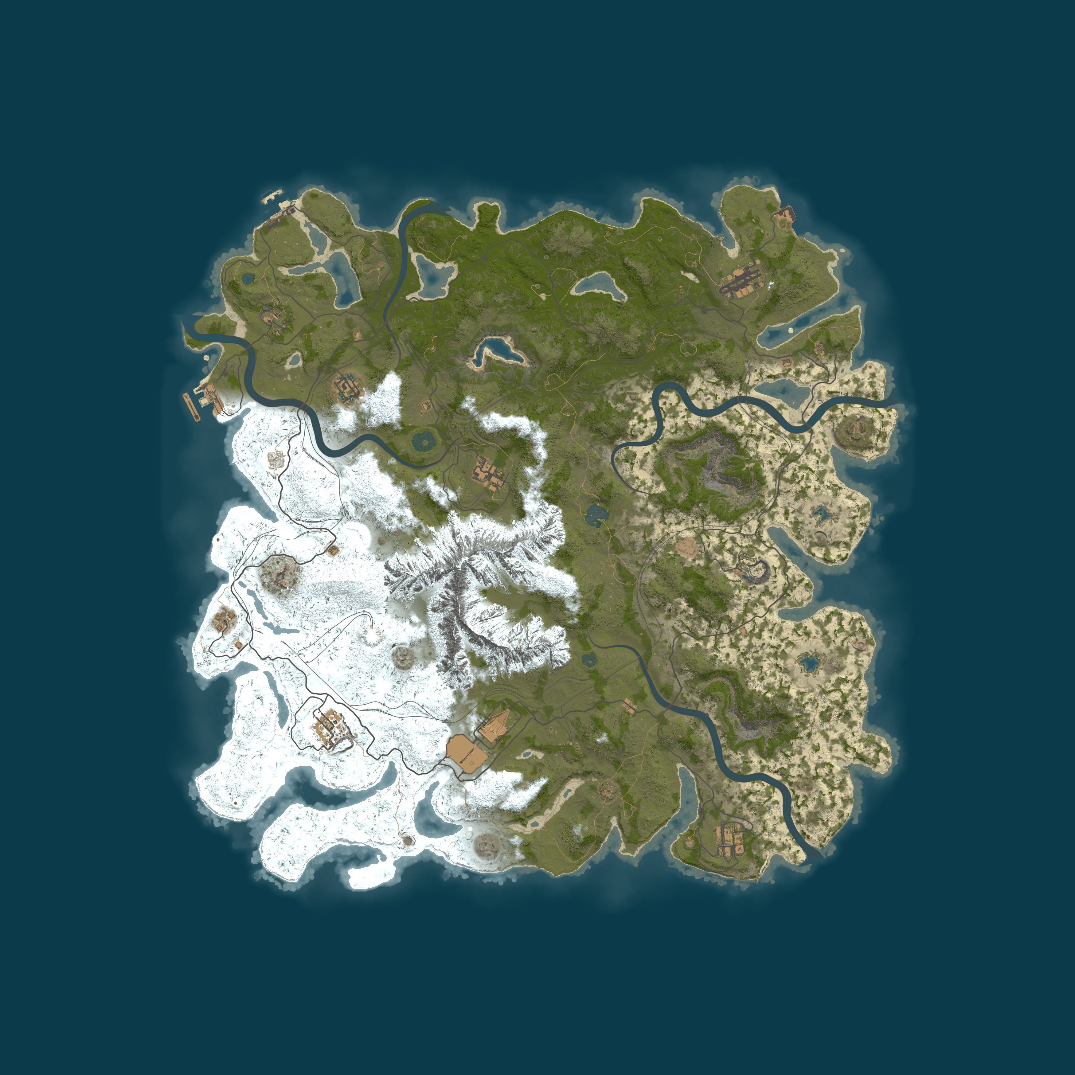 Map for Rust4Noobs | PvE 2x Vanilla+ 50% Monthly | No BP Wipe