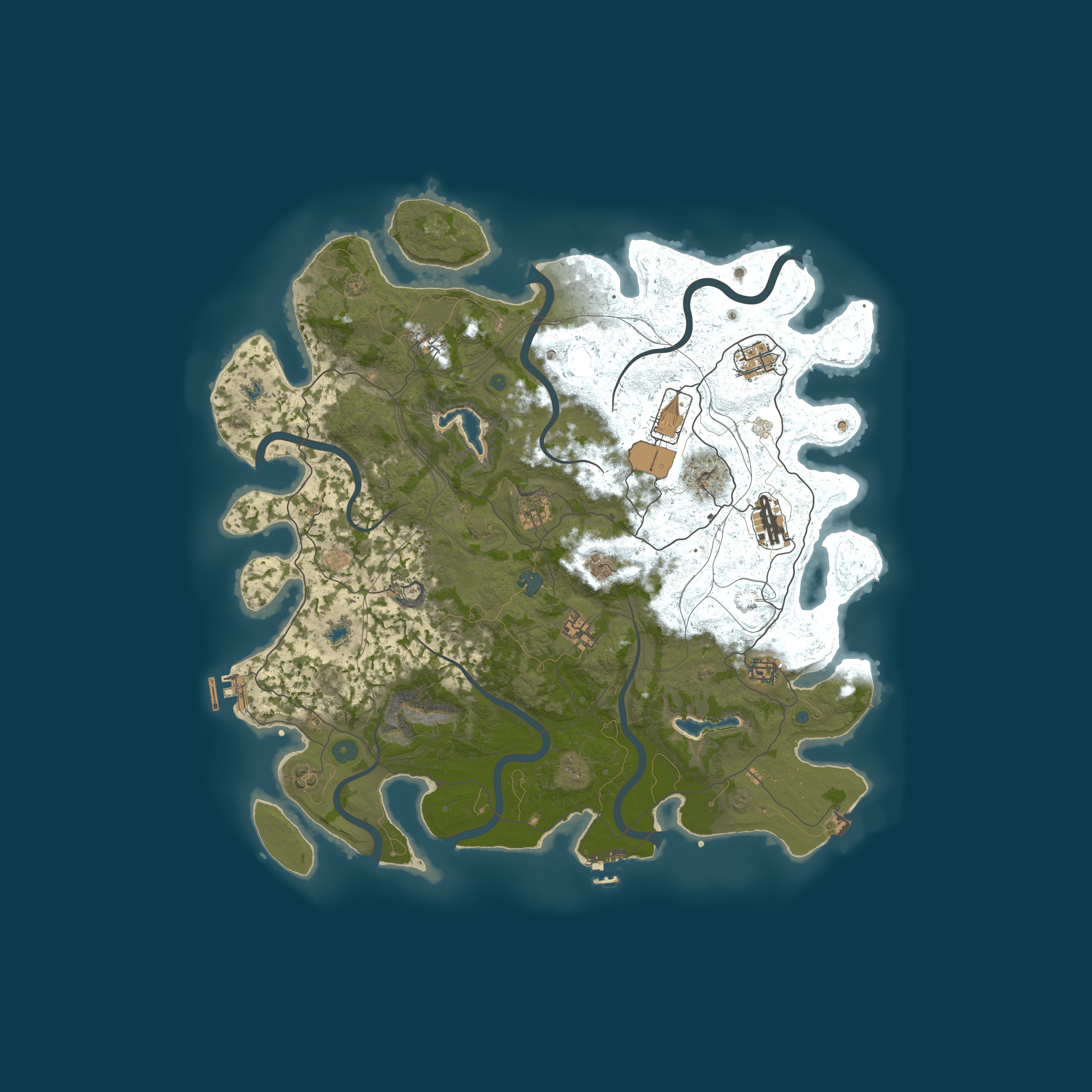 Map for Titan 2X Monthly PVE | Raidable Bases | 2x Gather | Wiped 06-04