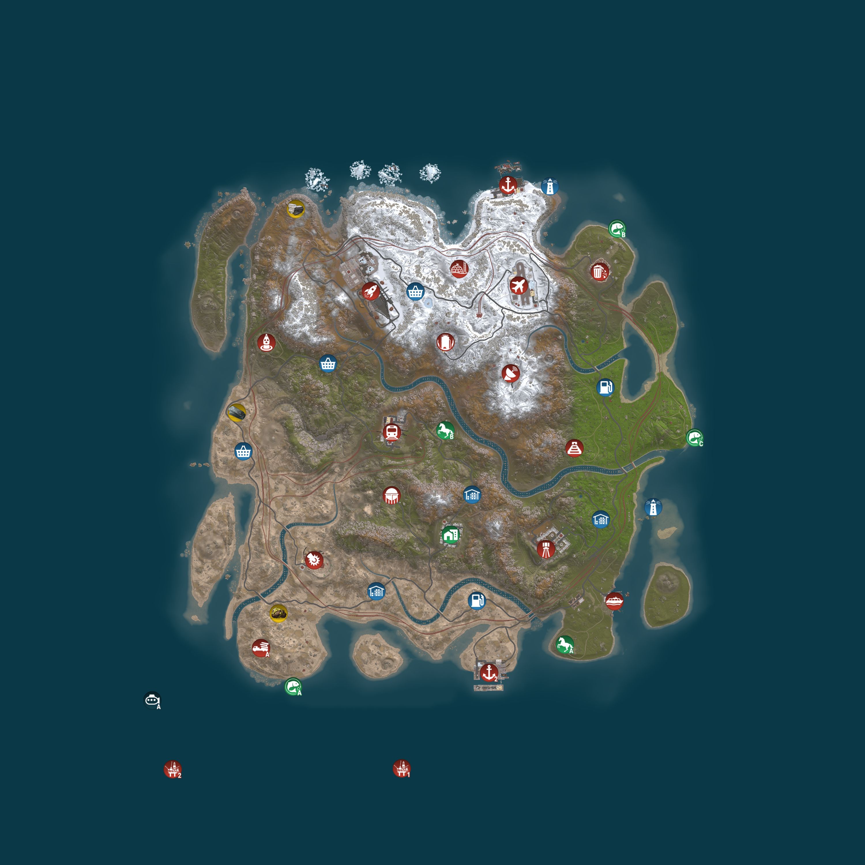 Map for Magic Rust #10 — Modded 2x (Trio) | EU East