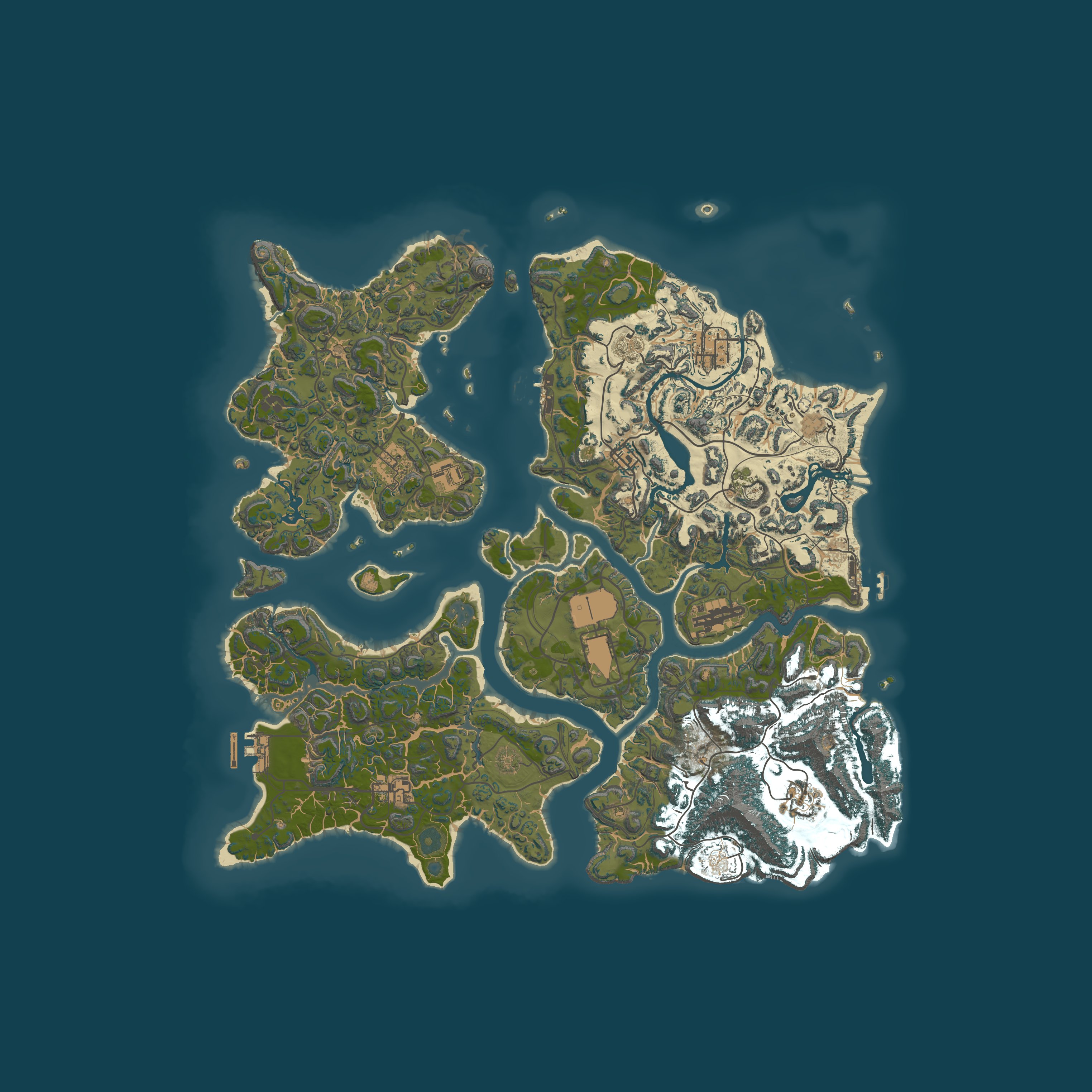 Custom Map, size 4096, seed 1337