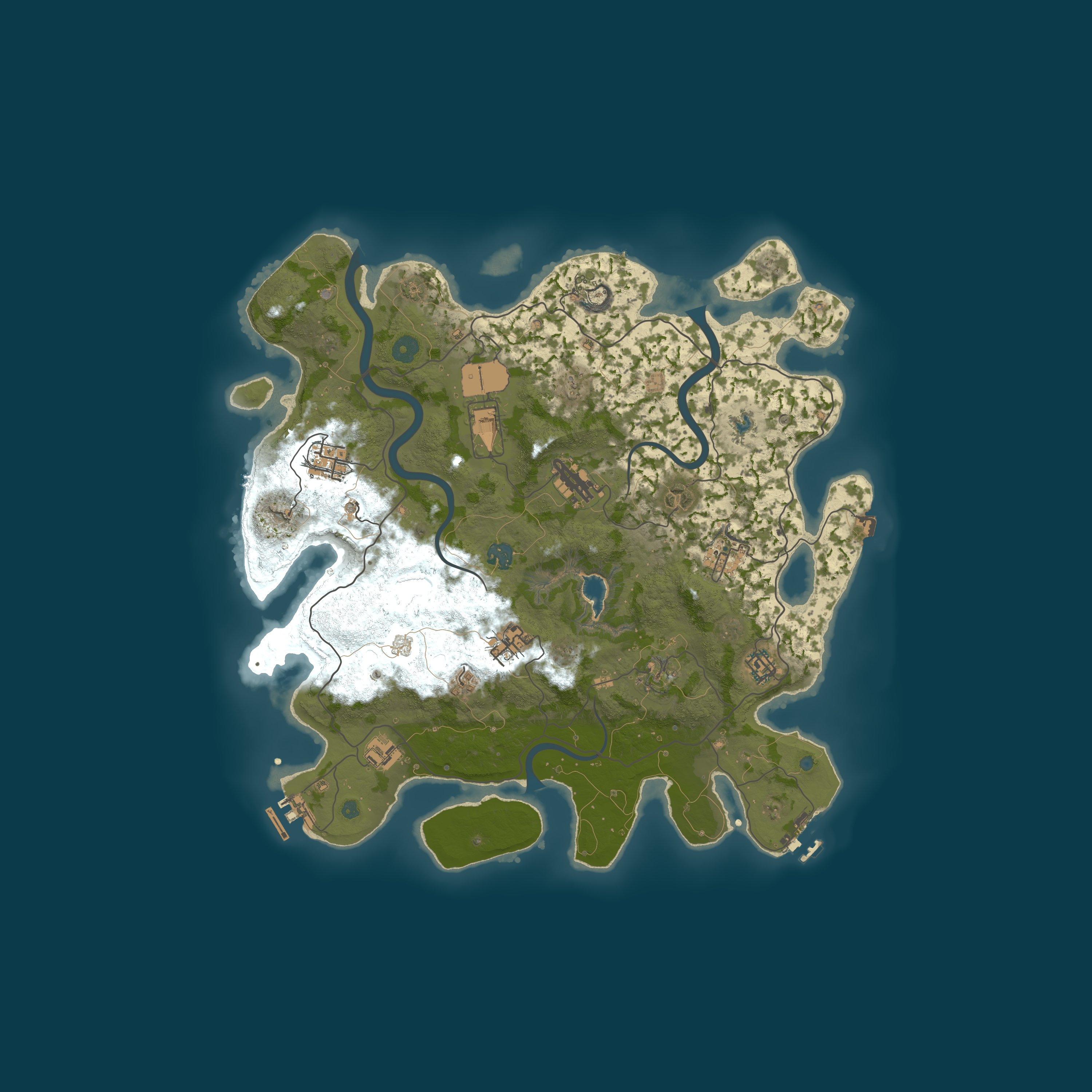 Procedural Map, size 4000, seed 23978