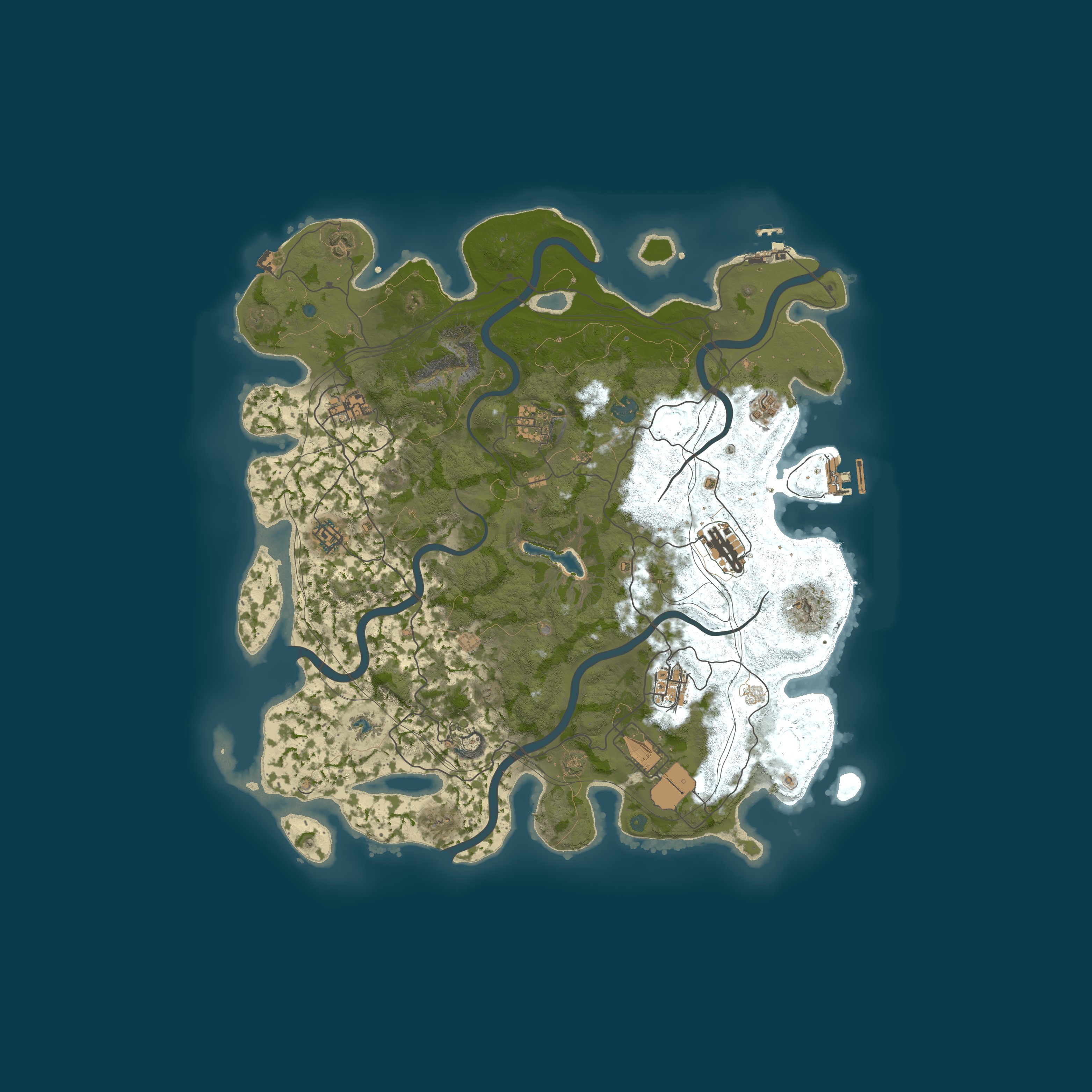 Map for PVE | Мирный | Русский