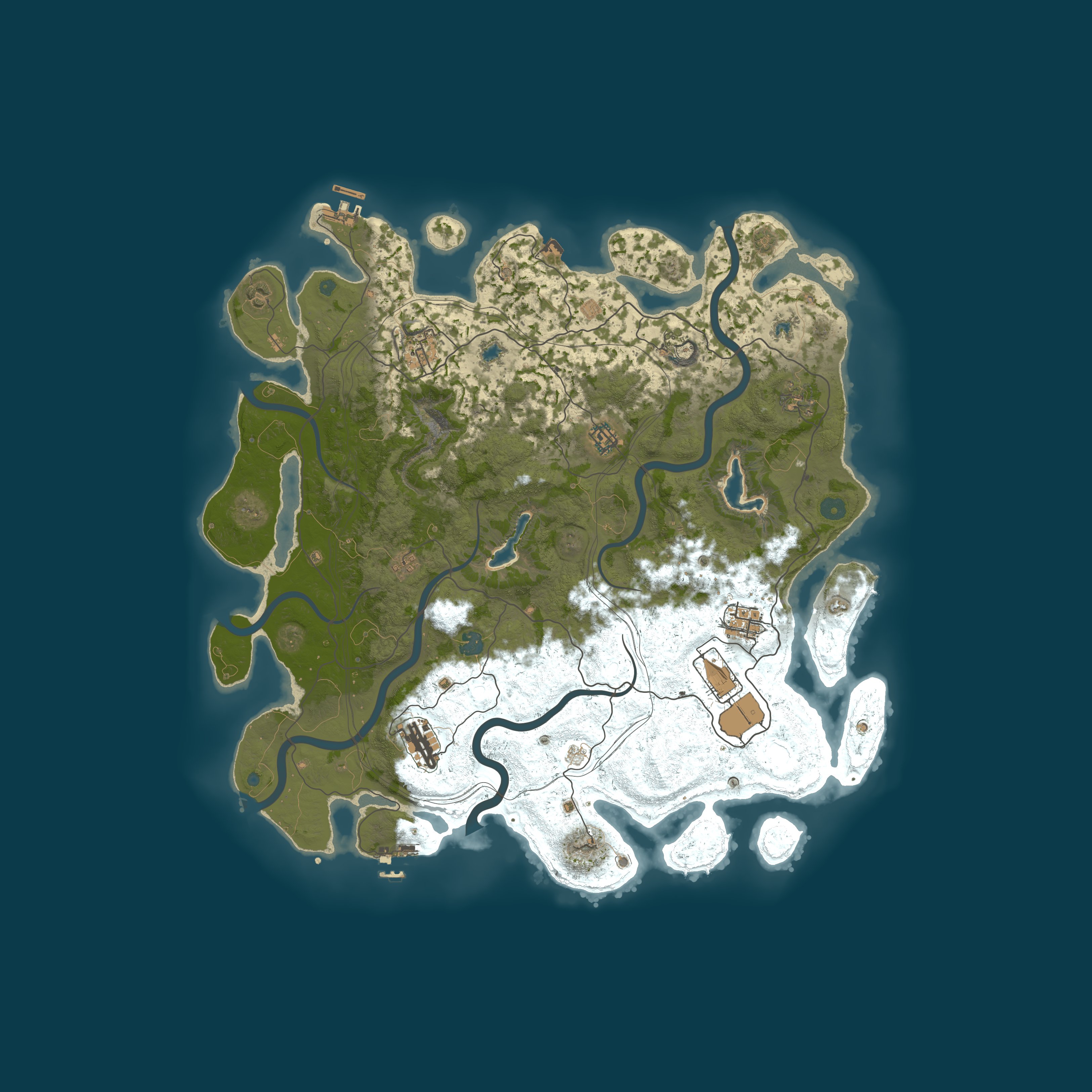 Map for The Realm of the Four Guardians