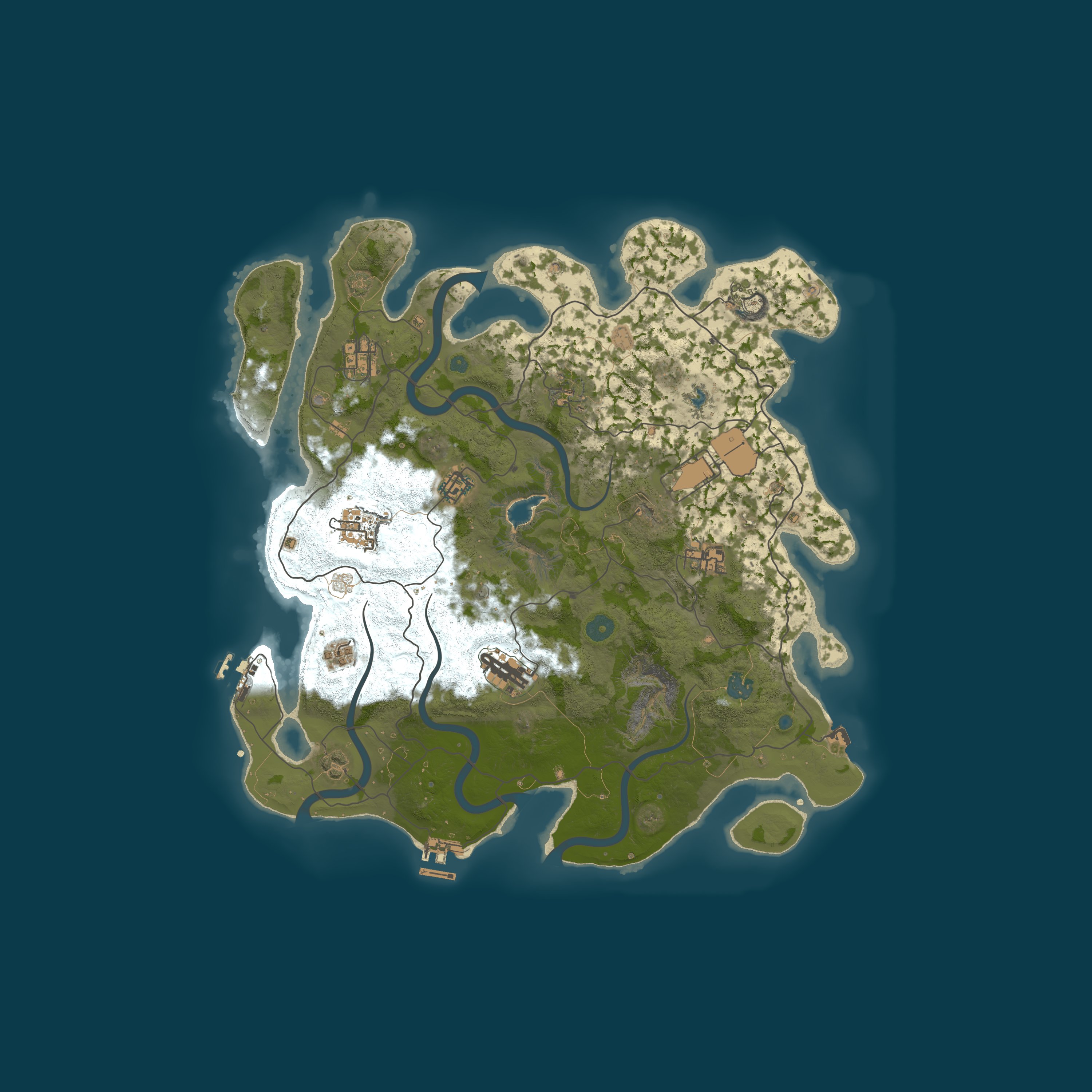 Map for Rust-A-Holics.com 1000x PVP NoBPs|TP|CLANS|SHOP|KITS|EVENTS|FUN