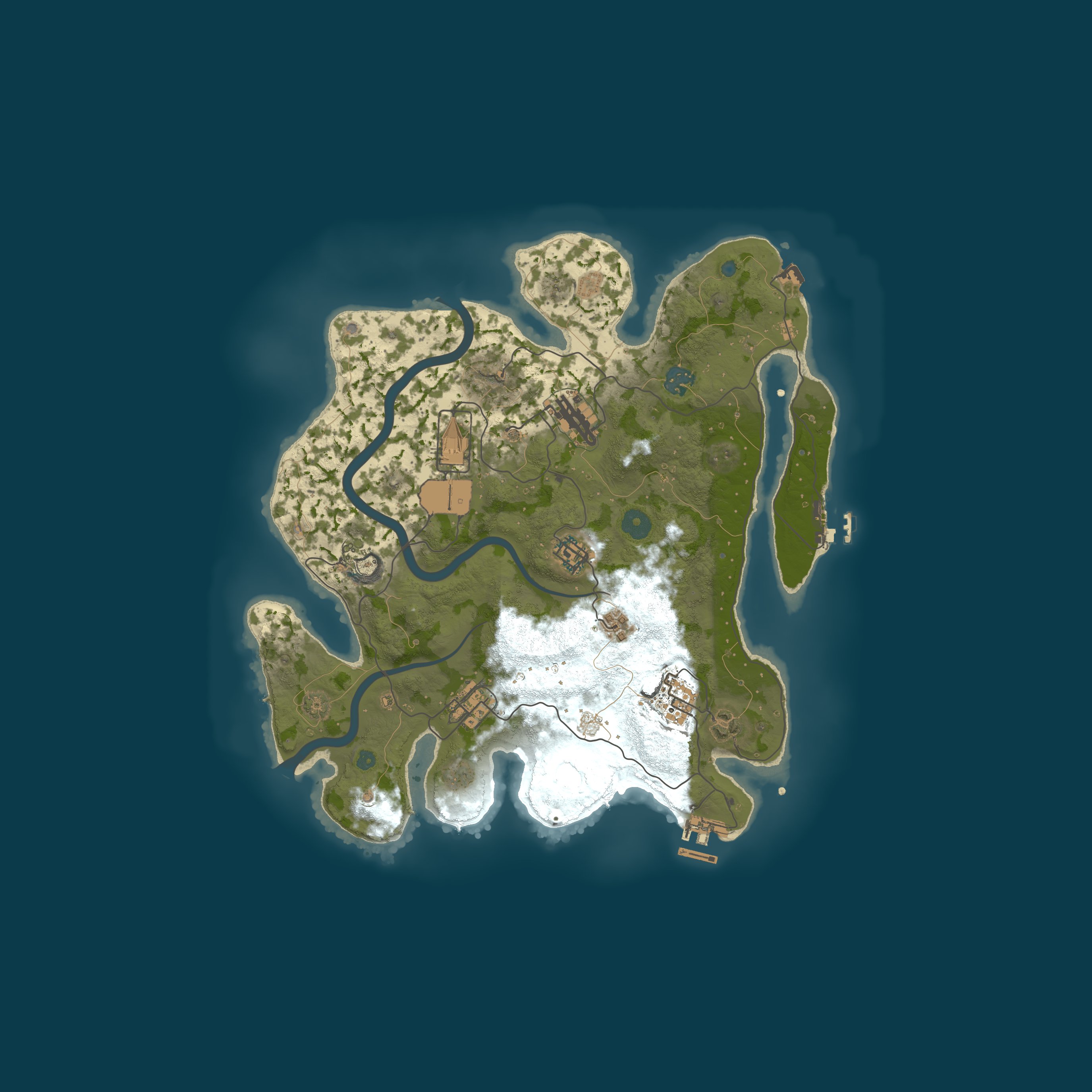 Map for RustyMain.eu X50X | MAX 6 | Skills | Kits | PvP | TP | Loot+