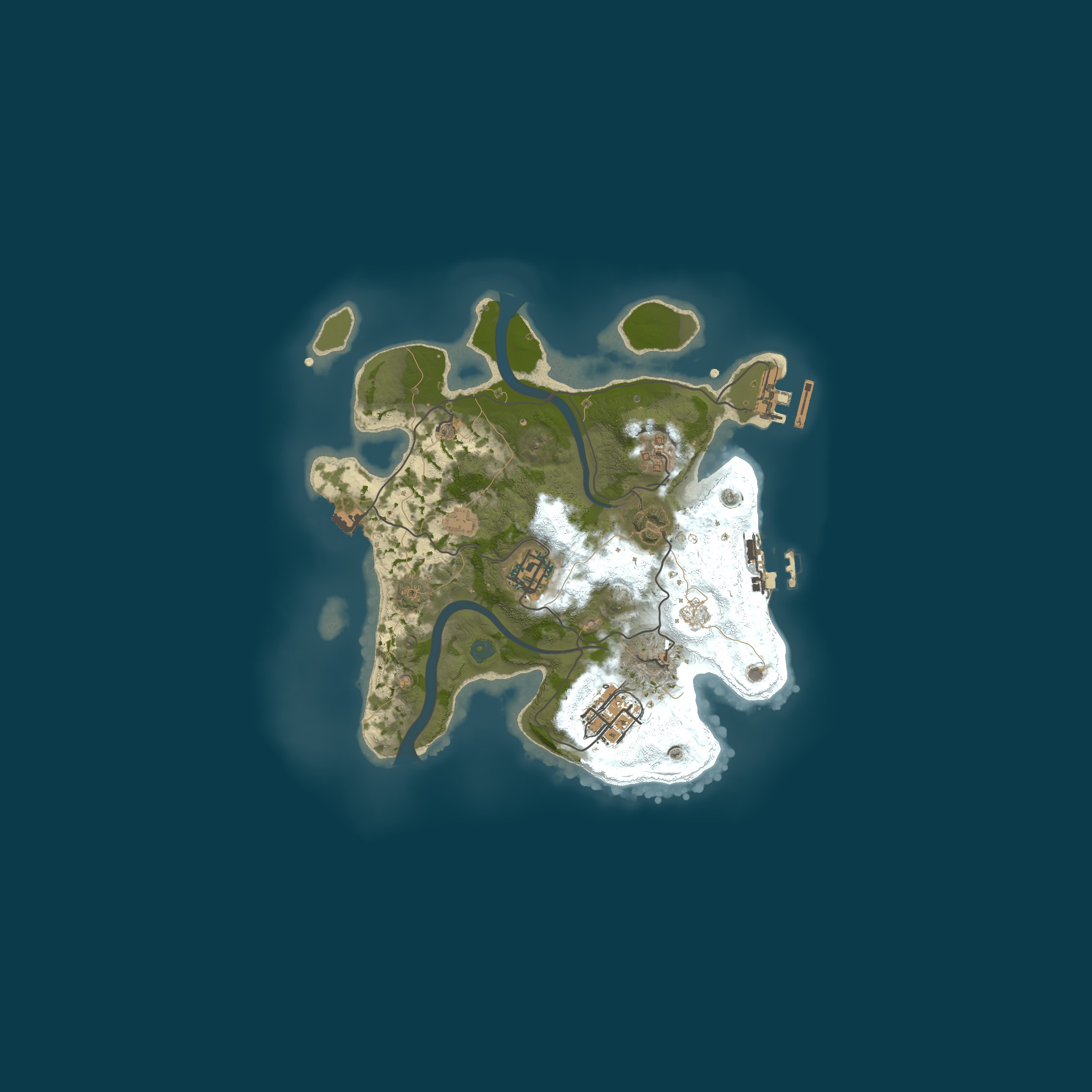 Procedural Map, size 2500, seed 21437