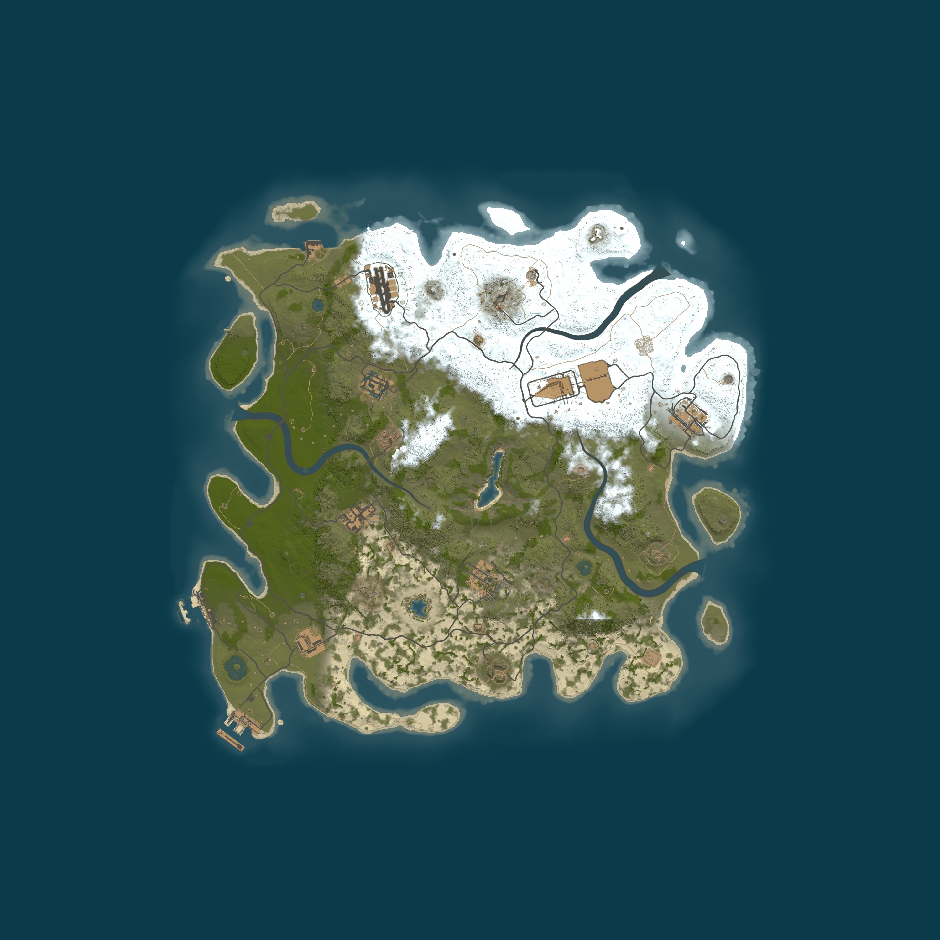 Custom Map, size 4000, seed 1337