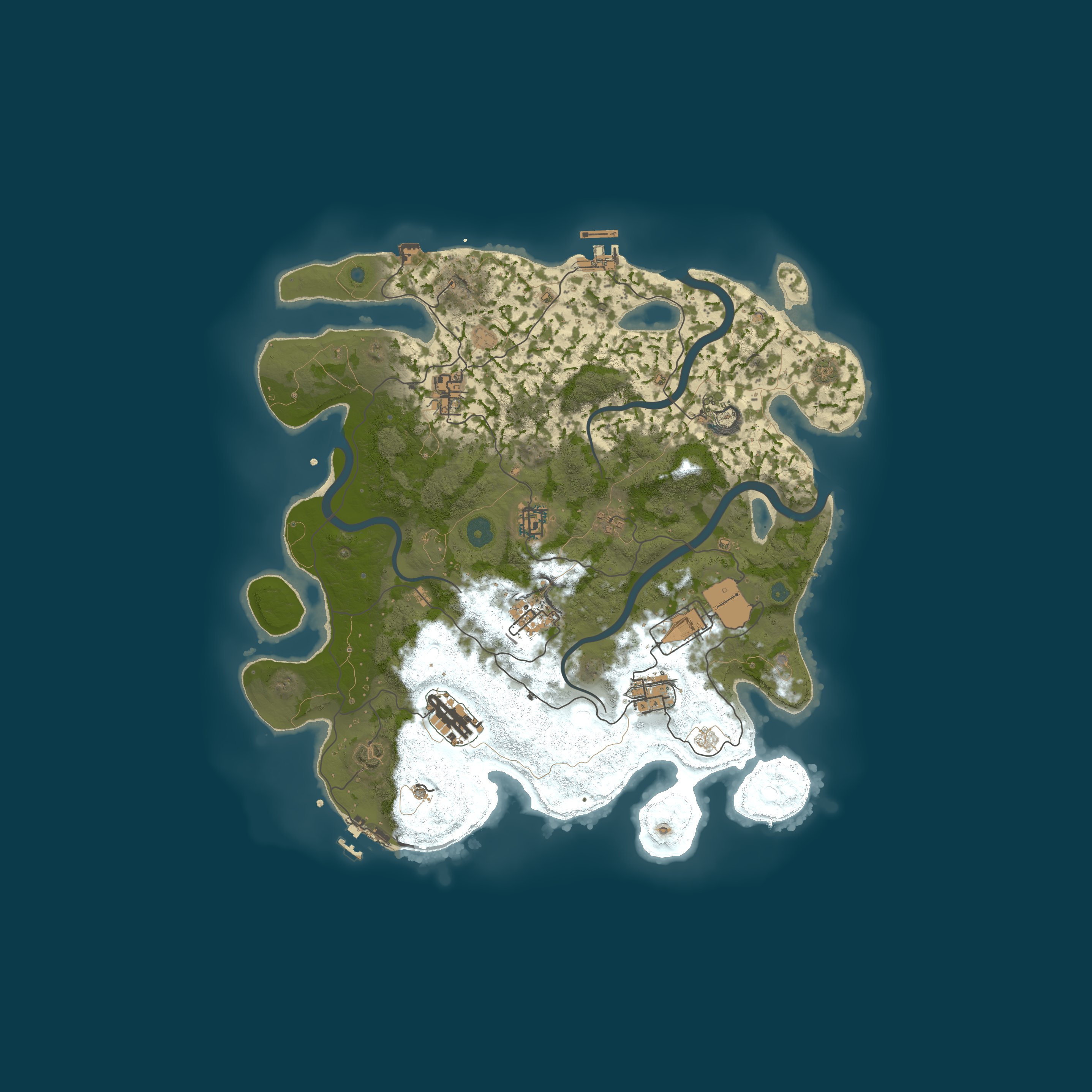 Map for KORROSION 2X PvPvE | No BP Wipes | Raidable Bases | Zombies
