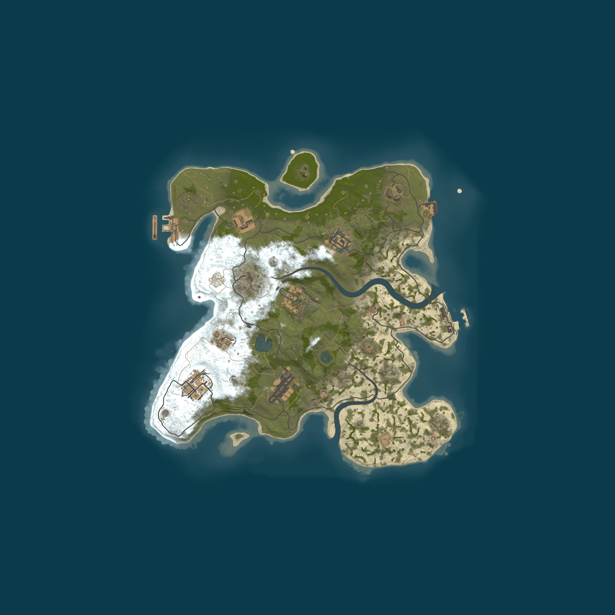 Procedural Map, size 3000, seed 174338193
