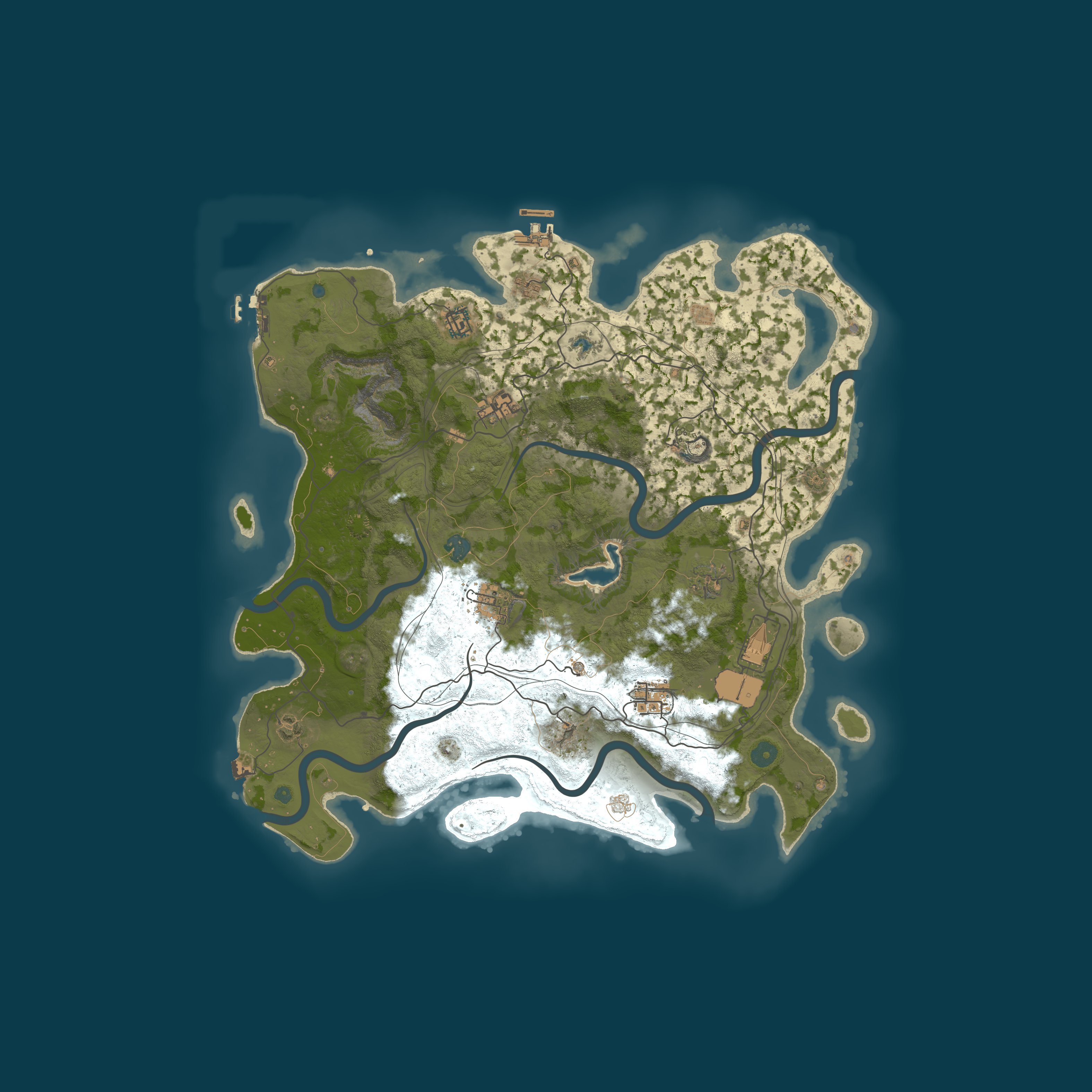Map for #1 WIN-RUST | SOLO | x2/x3 | BOSSES | EXP | RAIDBASES | SHOP