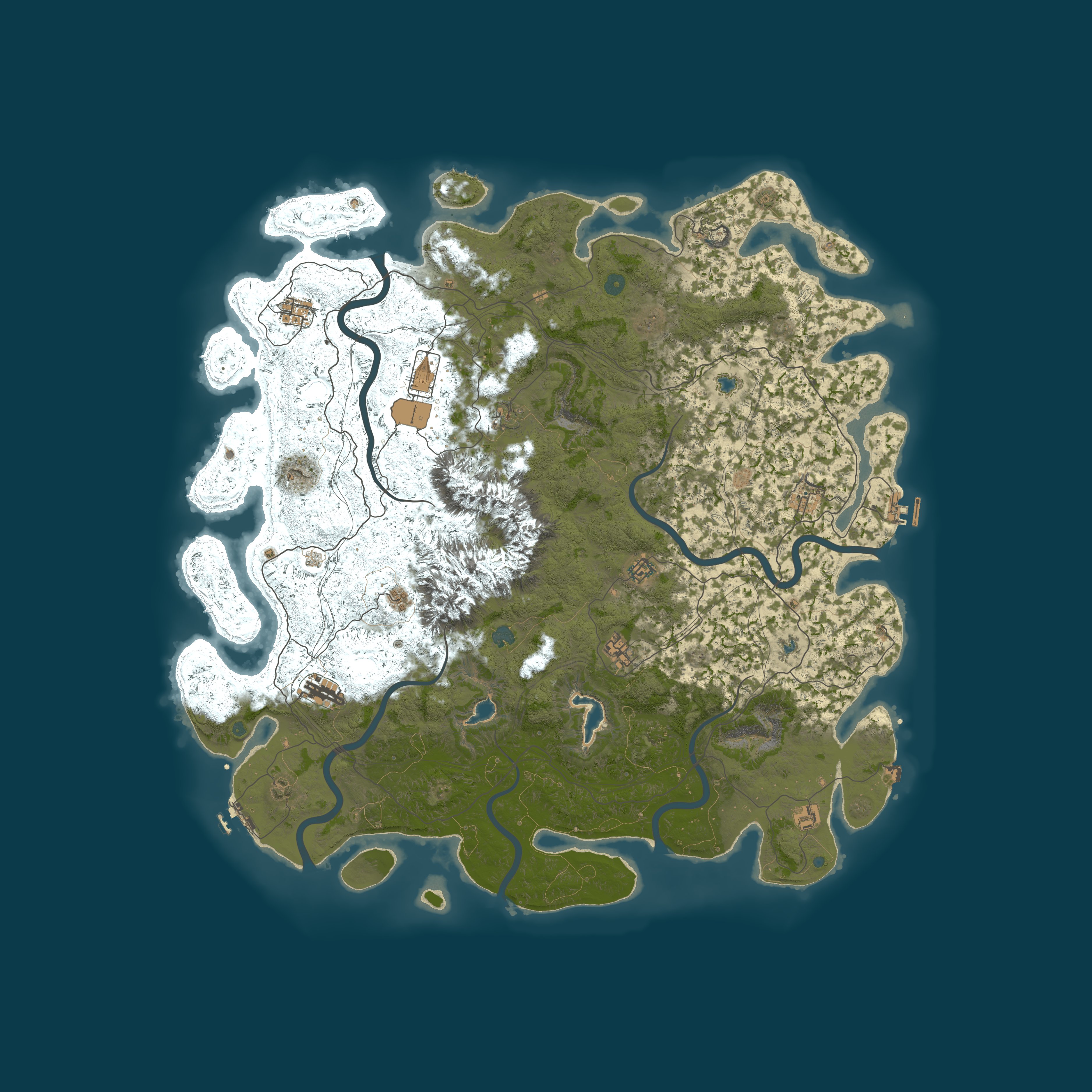 Procedural Map, size 5500, seed 18867