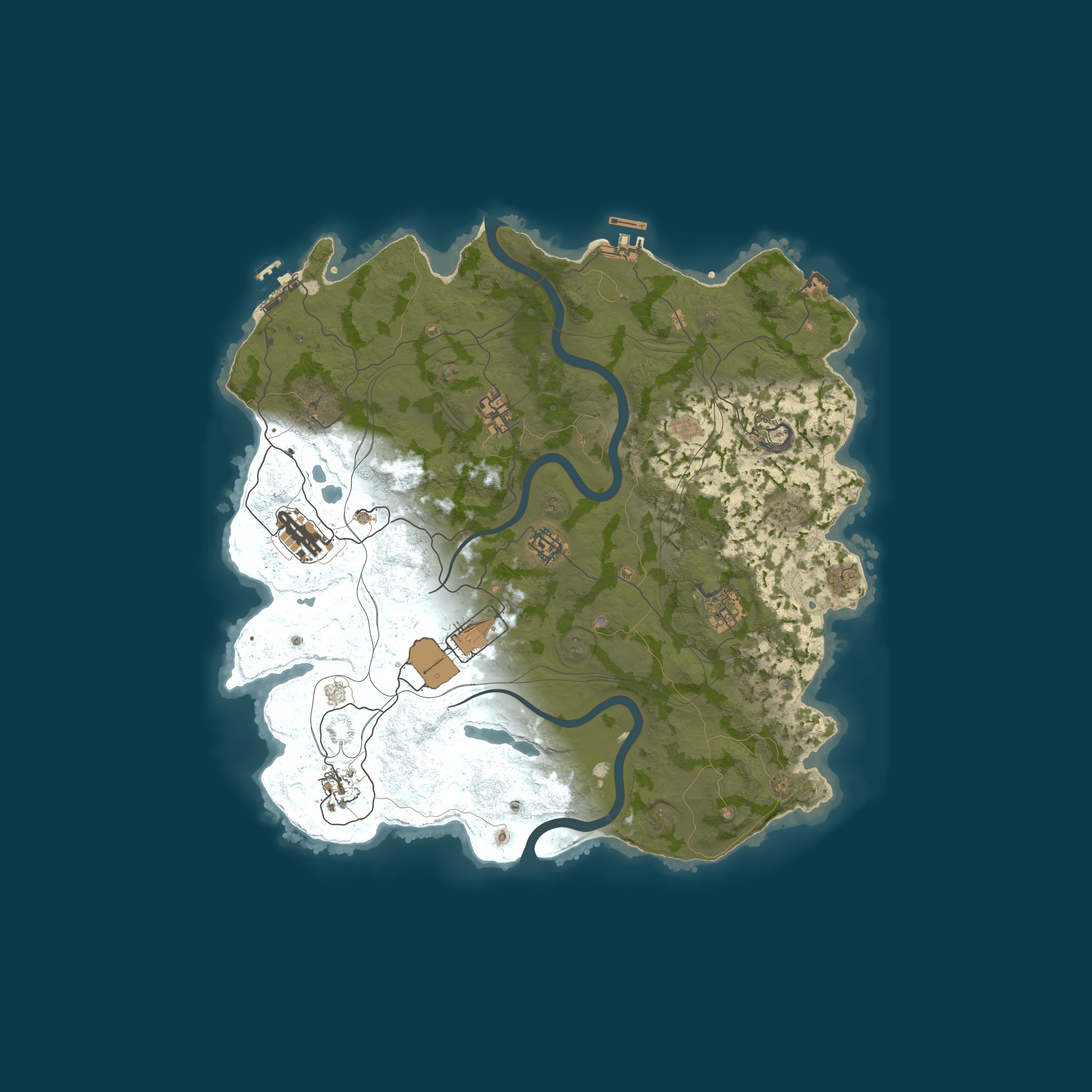Map for AceRust.com 3x Monthly Solo/Duo/Trio/Quad | Shared BPs