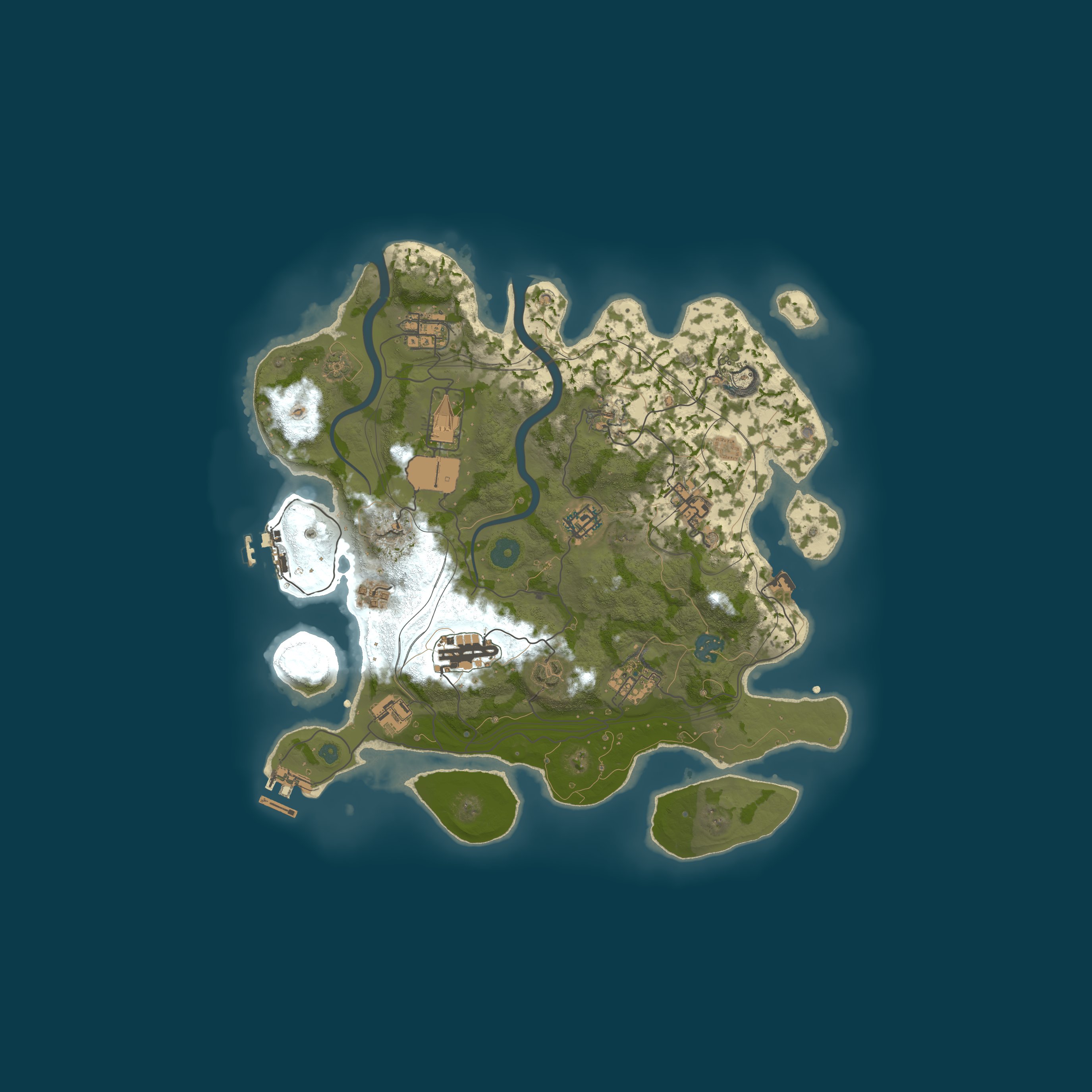 Procedural Map, size 3500, seed 388022737